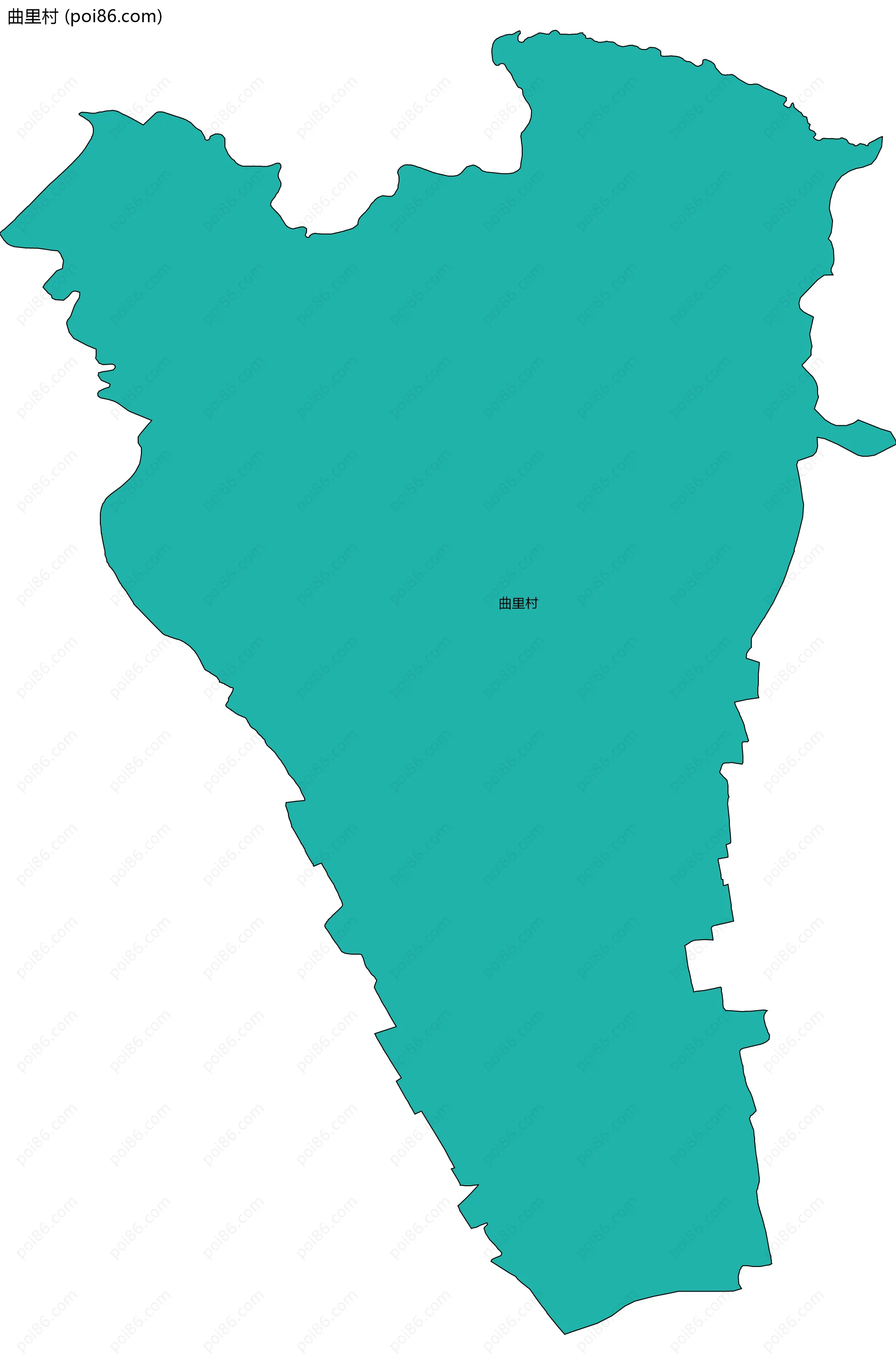 曲里村边界地图