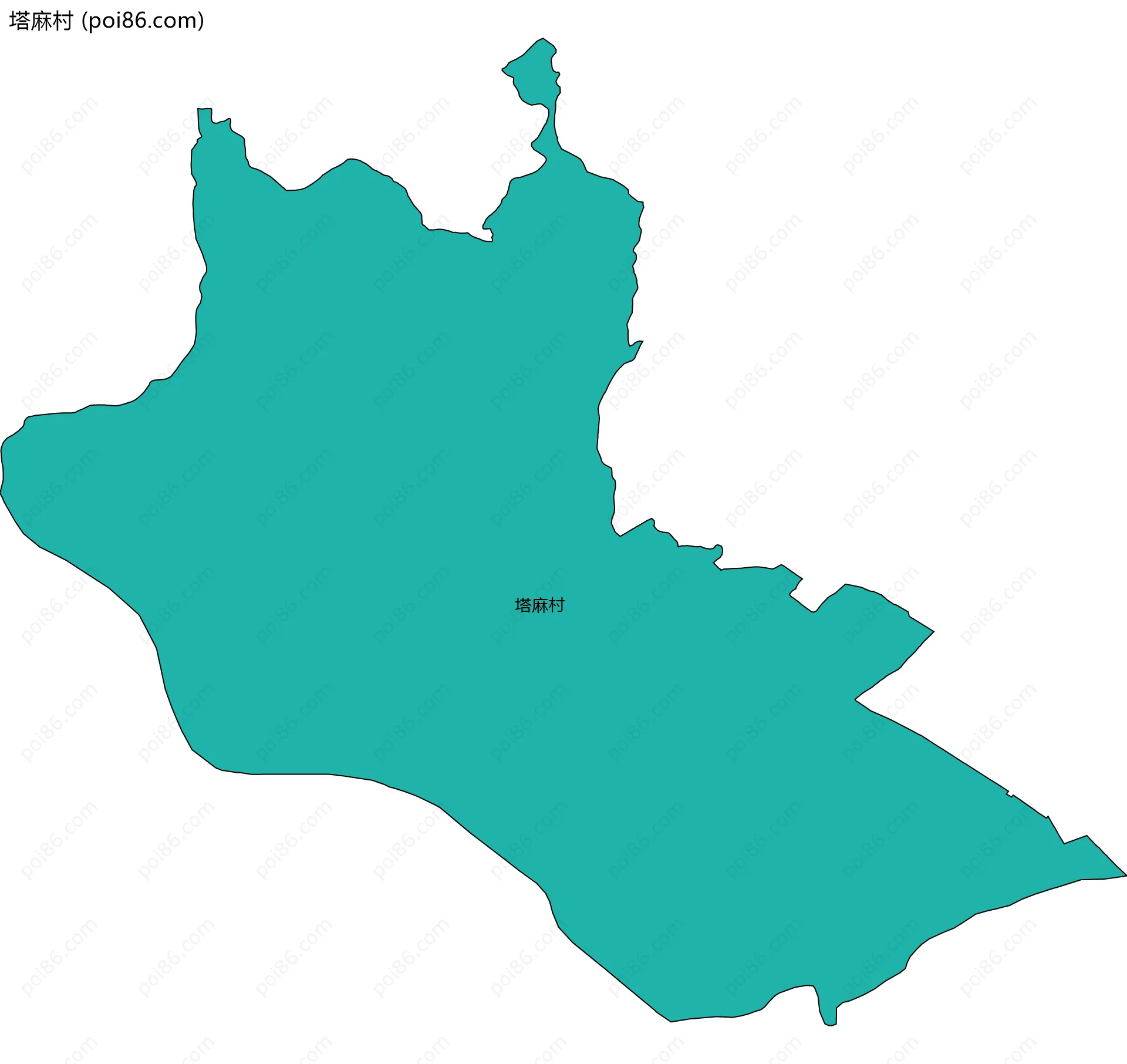 塔麻村边界地图