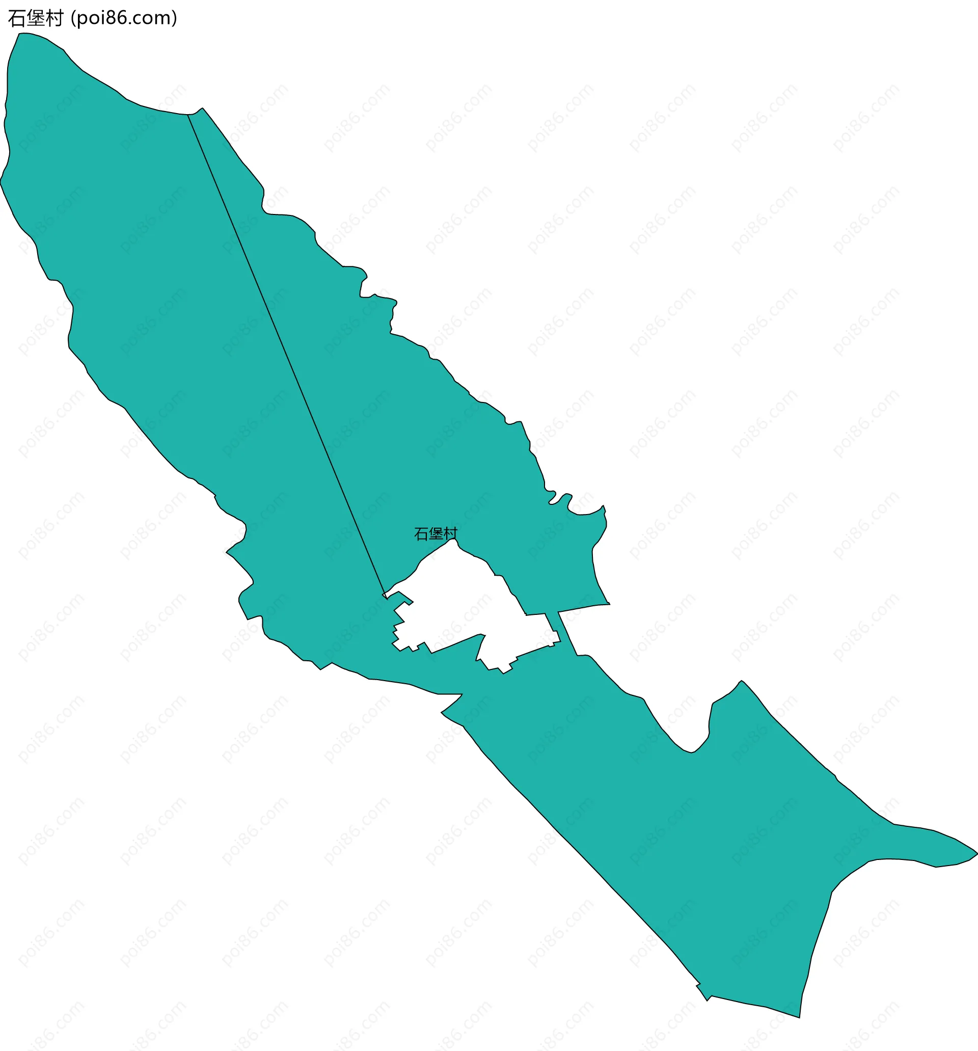 石堡村边界地图