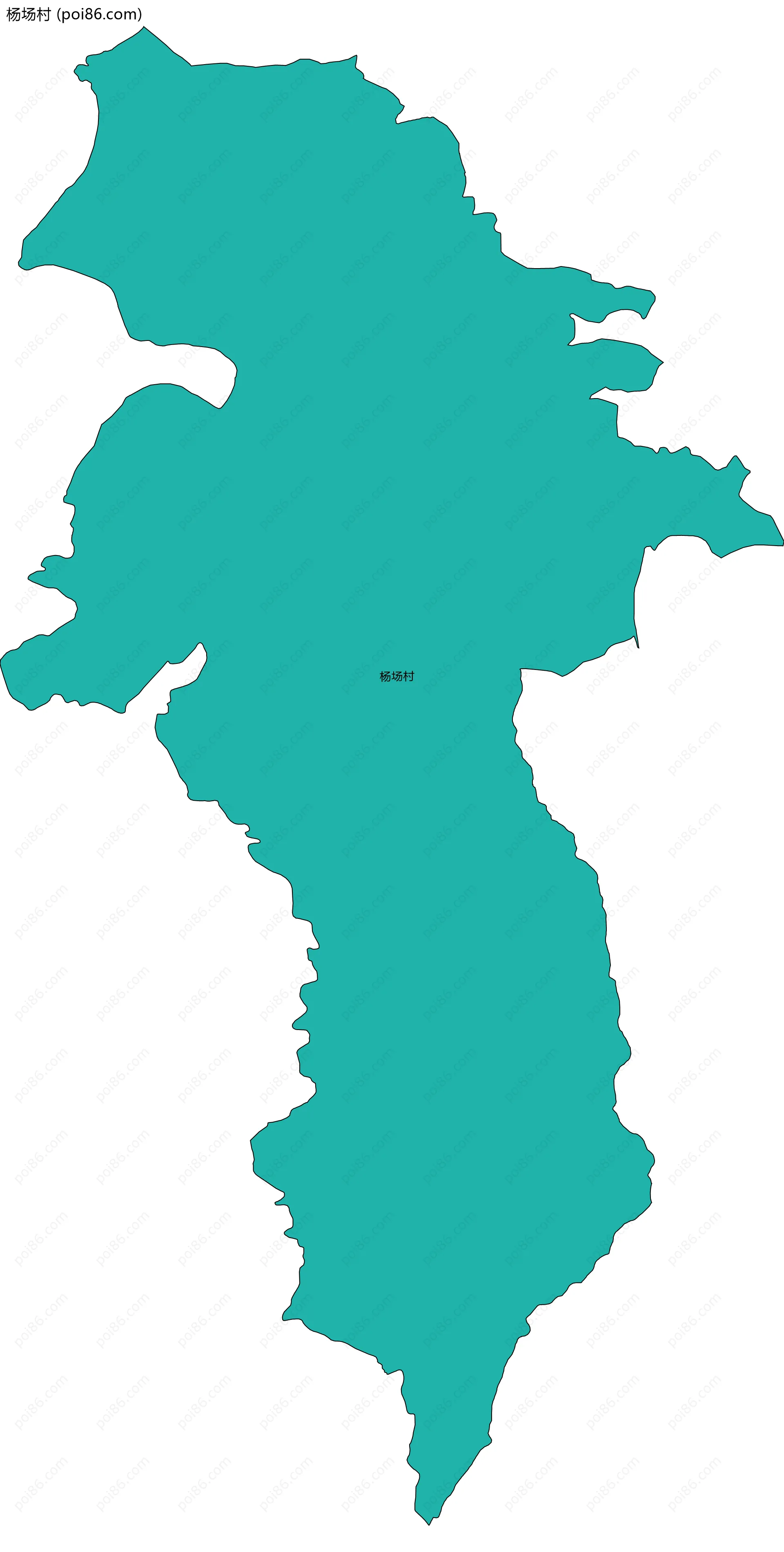 杨场村边界地图