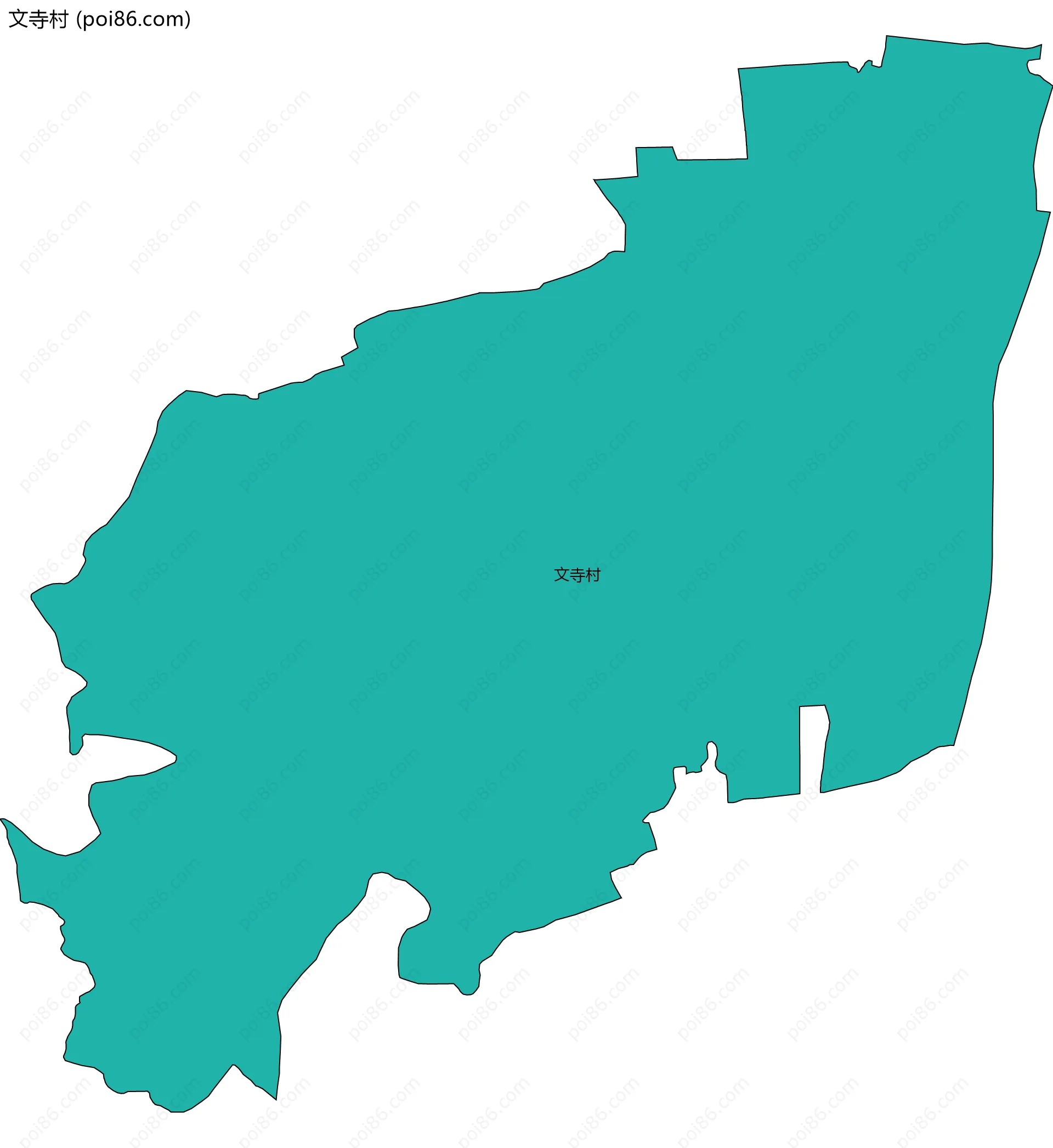 文寺村边界地图
