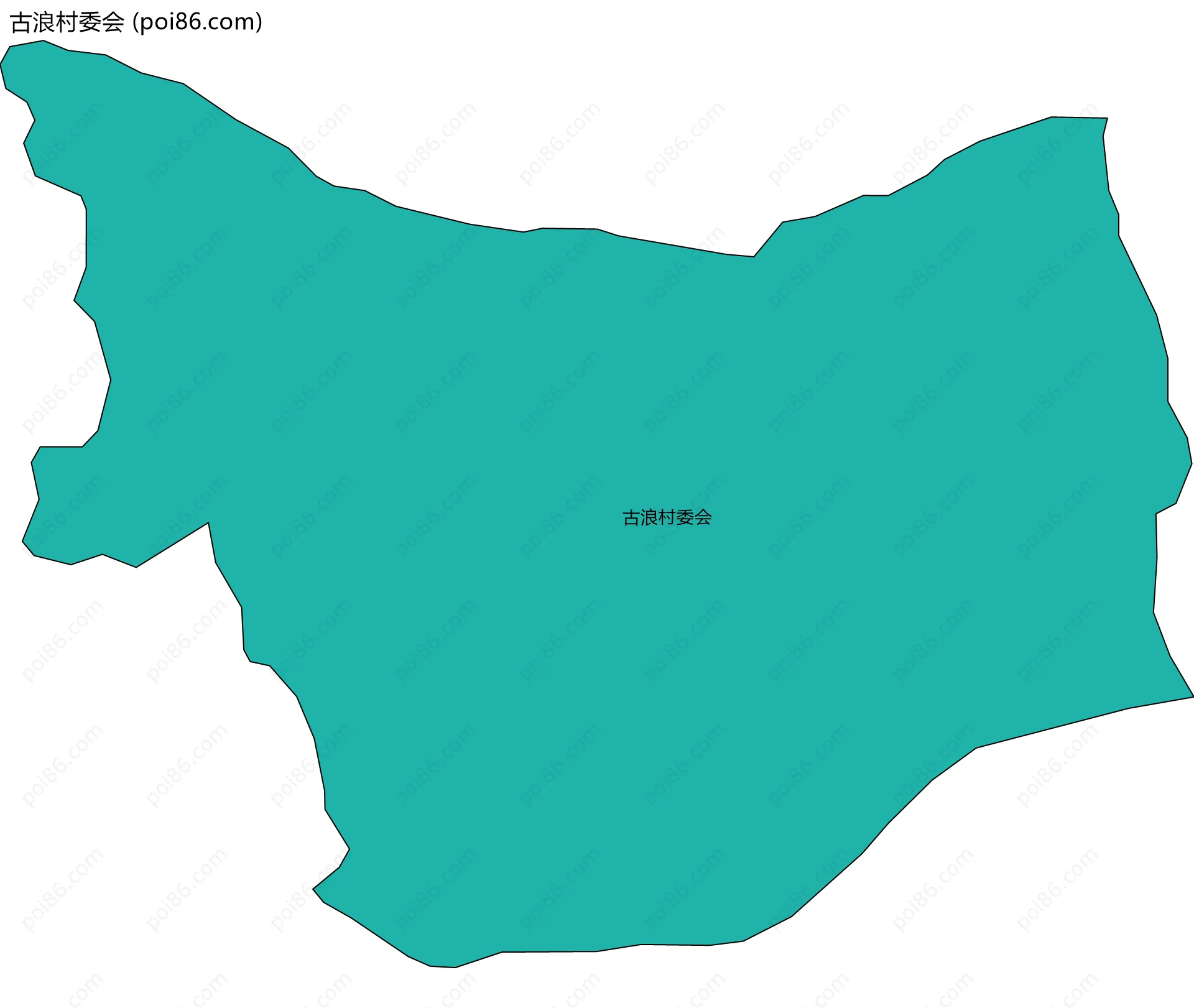 古浪村委会边界地图