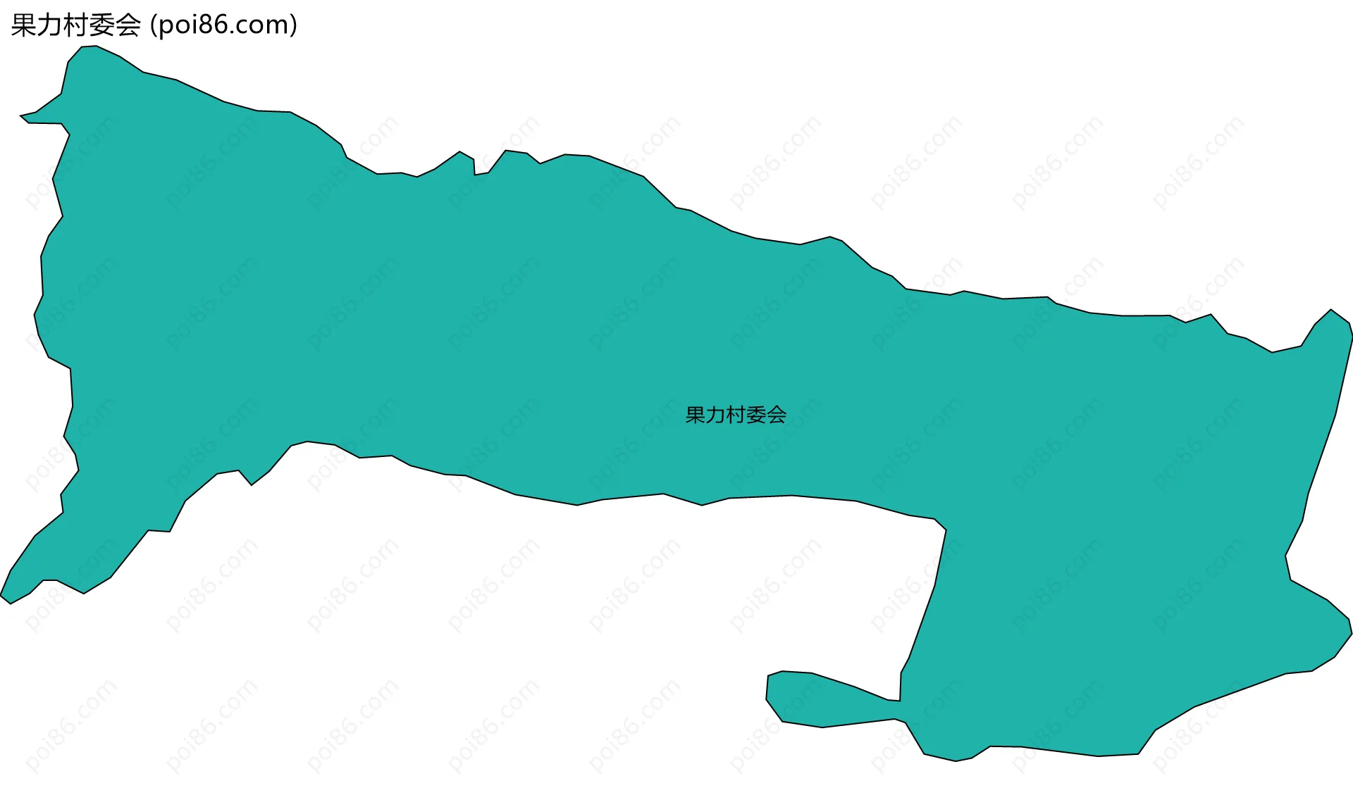 果力村委会边界地图