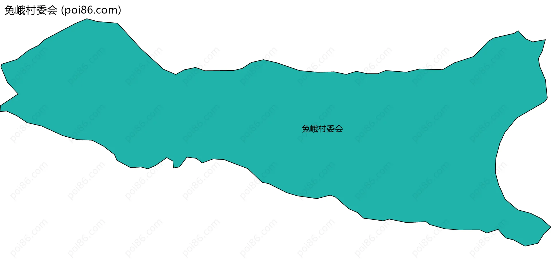 兔峨村委会边界地图