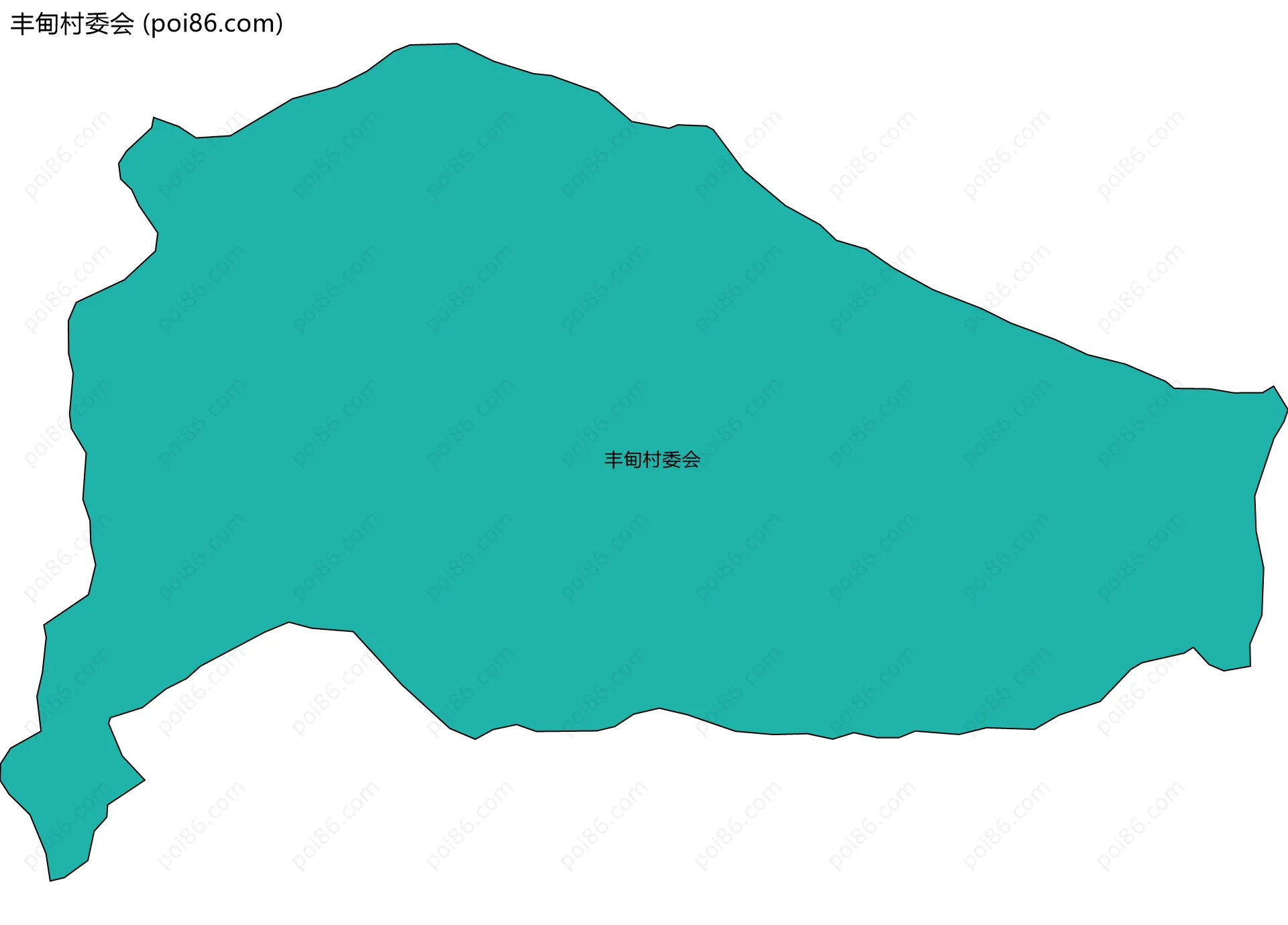 丰甸村委会边界地图