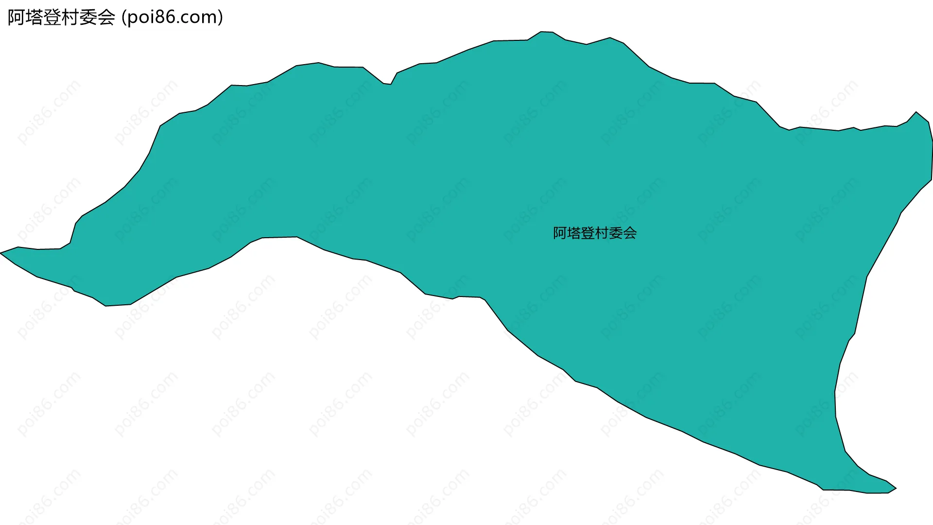 阿塔登村委会边界地图