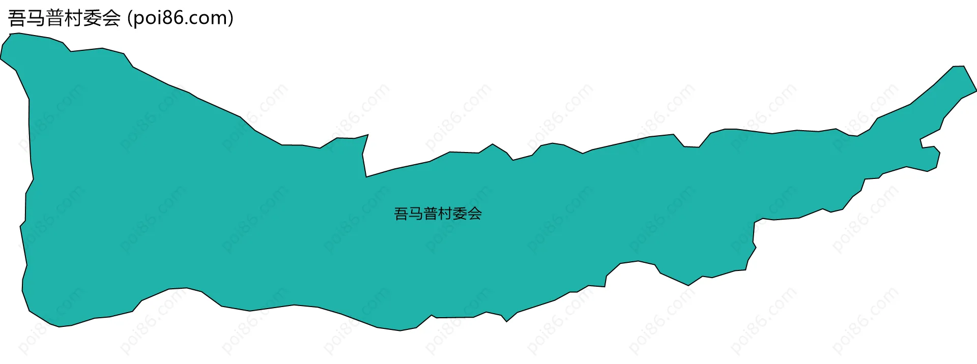 吾马普村委会边界地图
