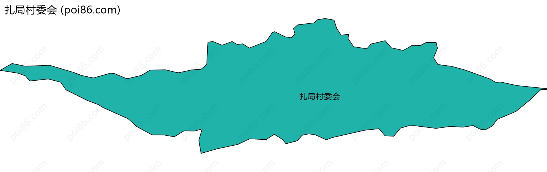 扎局村委会边界地图