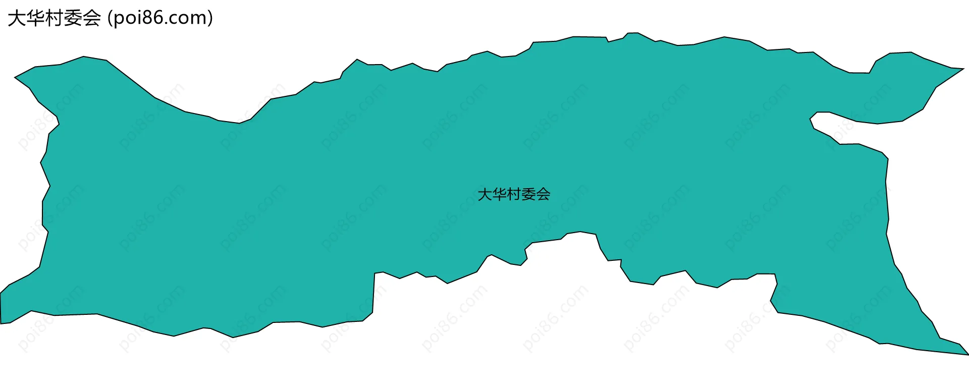 大华村委会边界地图
