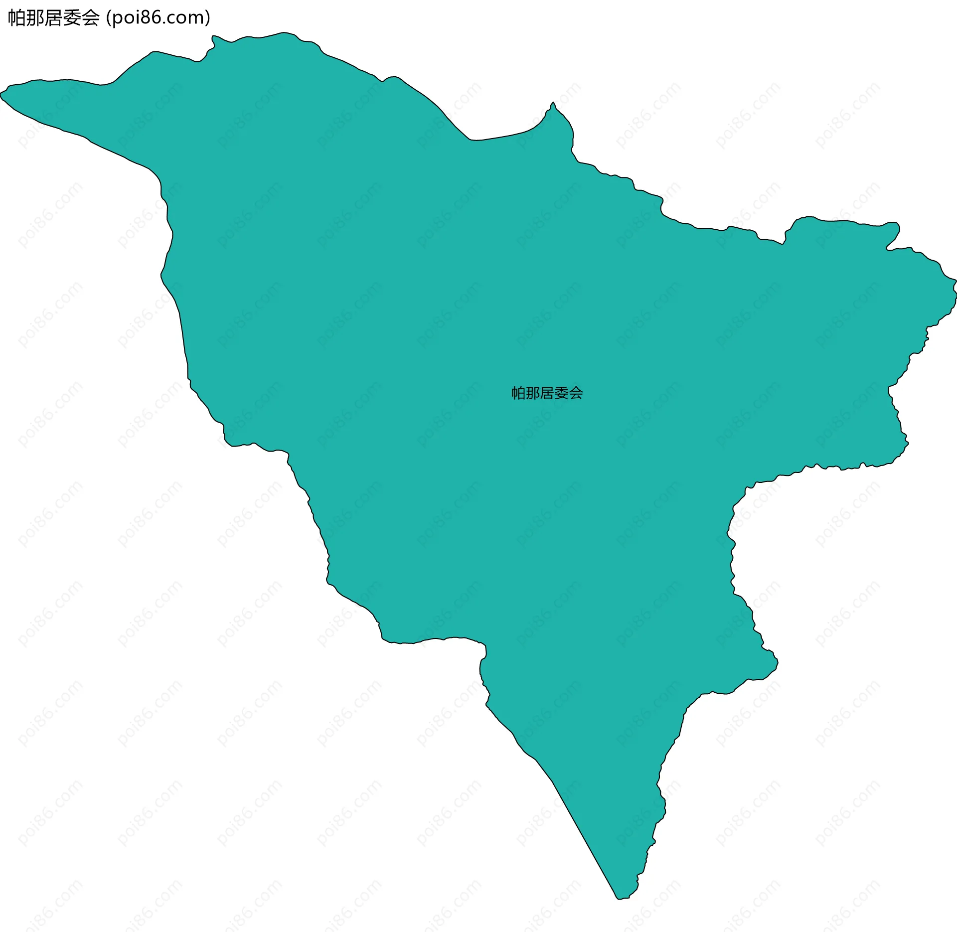 帕那居委会边界地图
