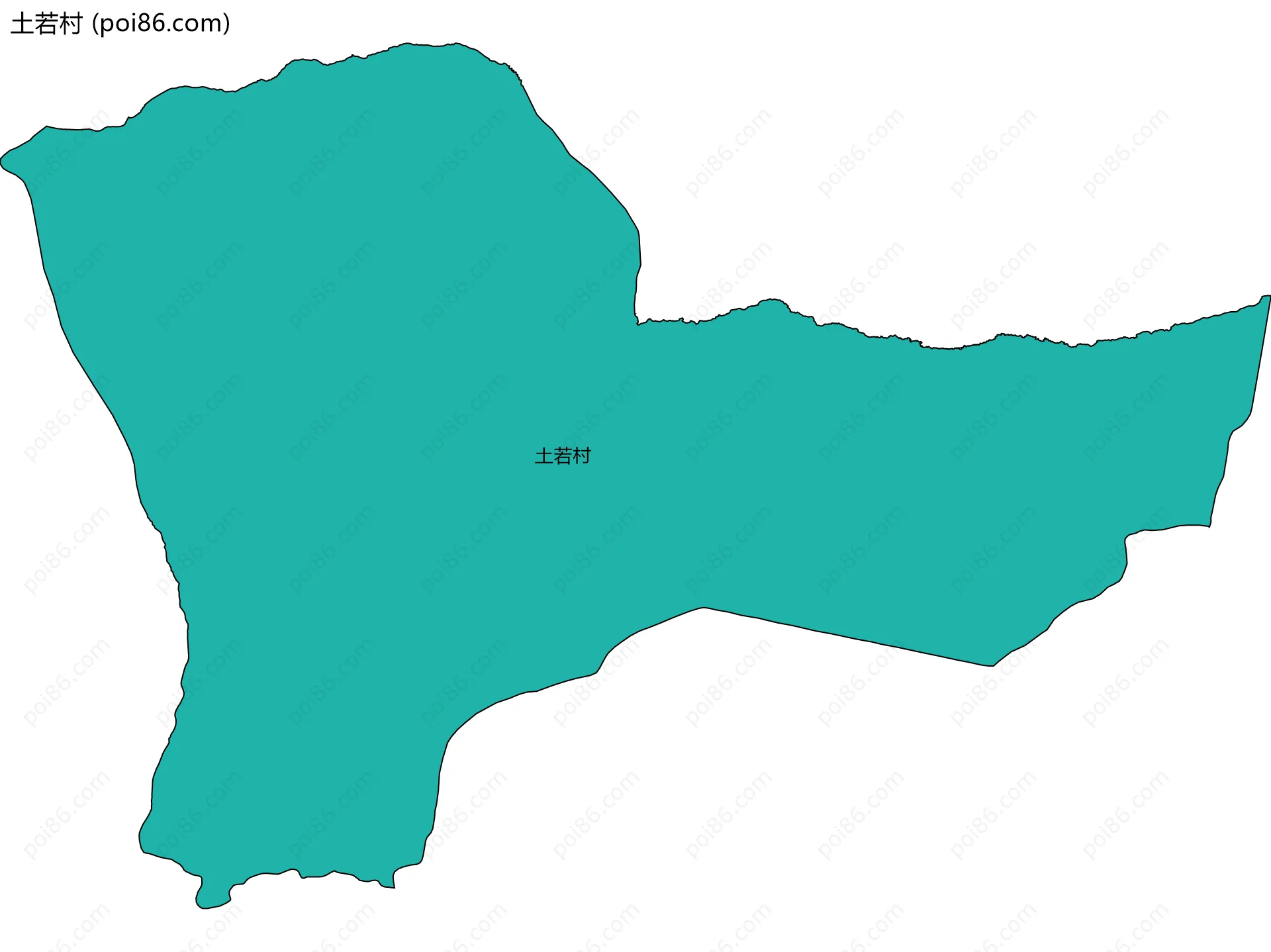 土若村边界地图
