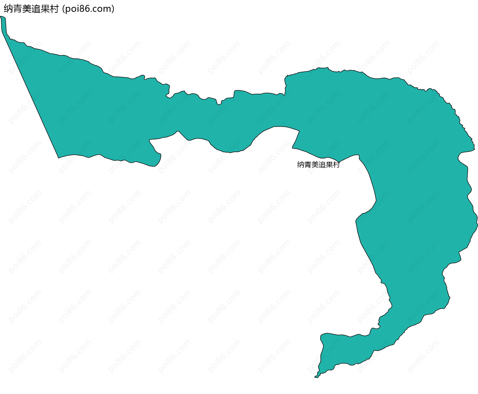 纳青美追果村边界地图