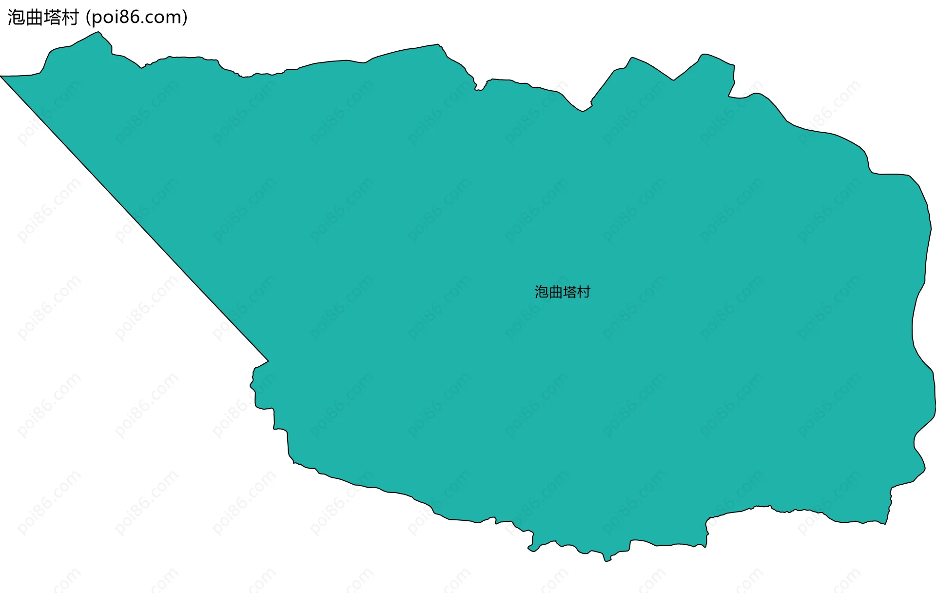 泡曲塔村边界地图