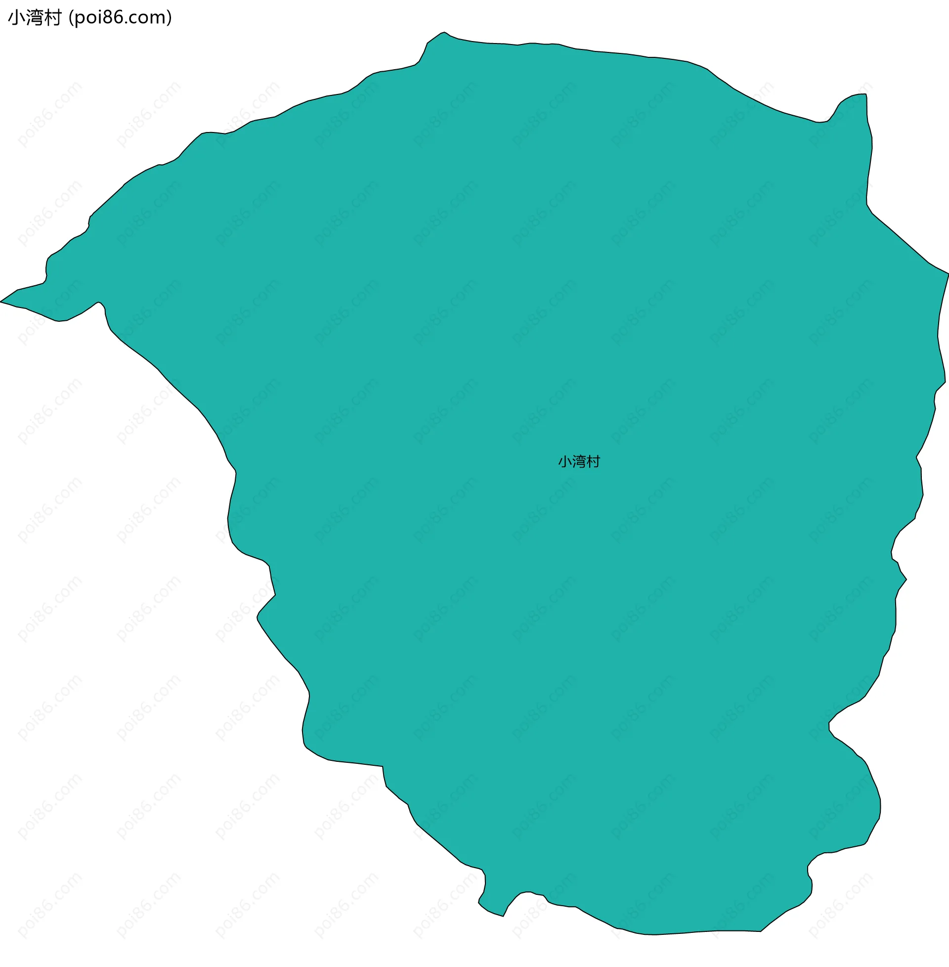小湾村边界地图