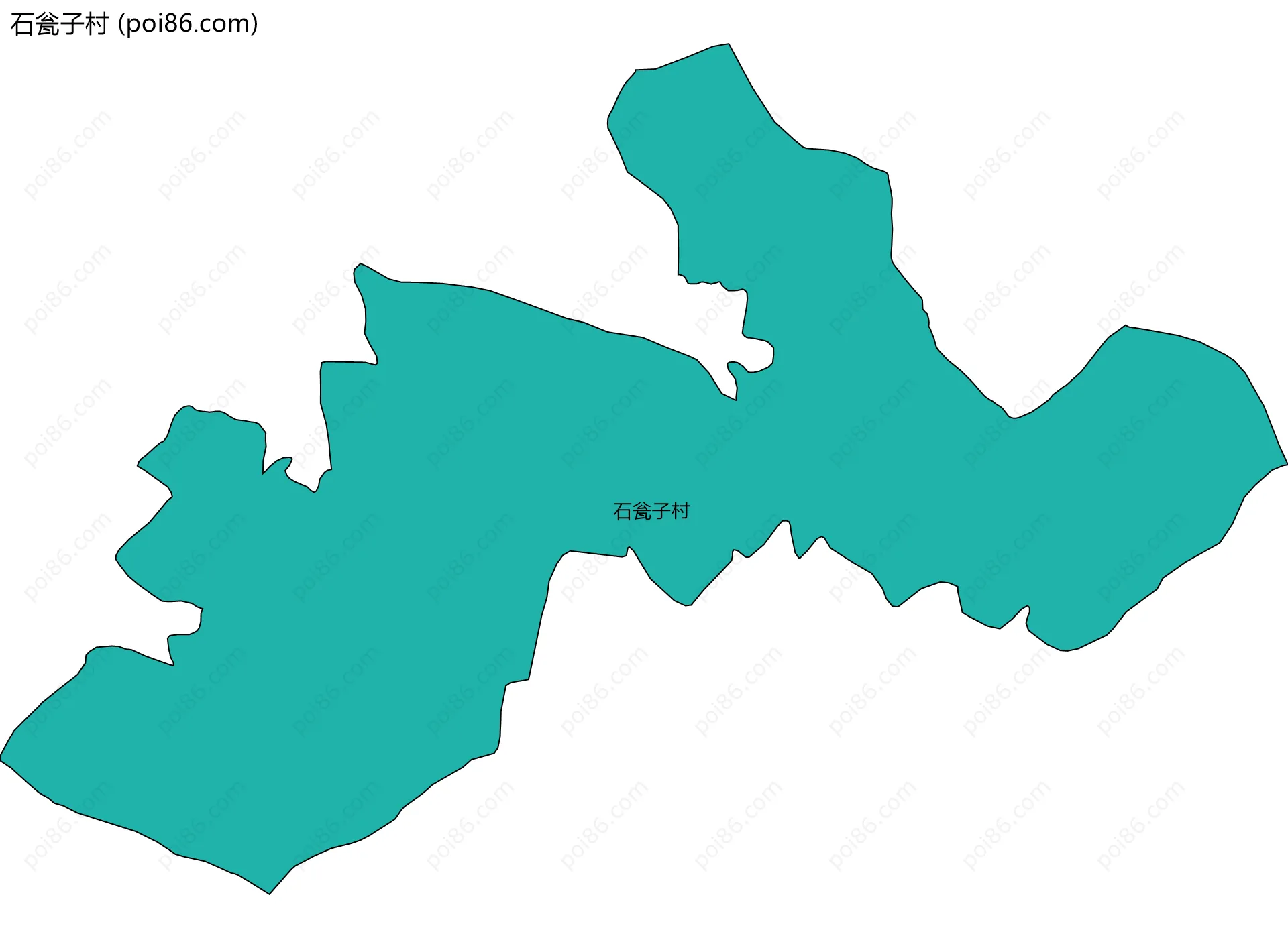 石瓮子村边界地图