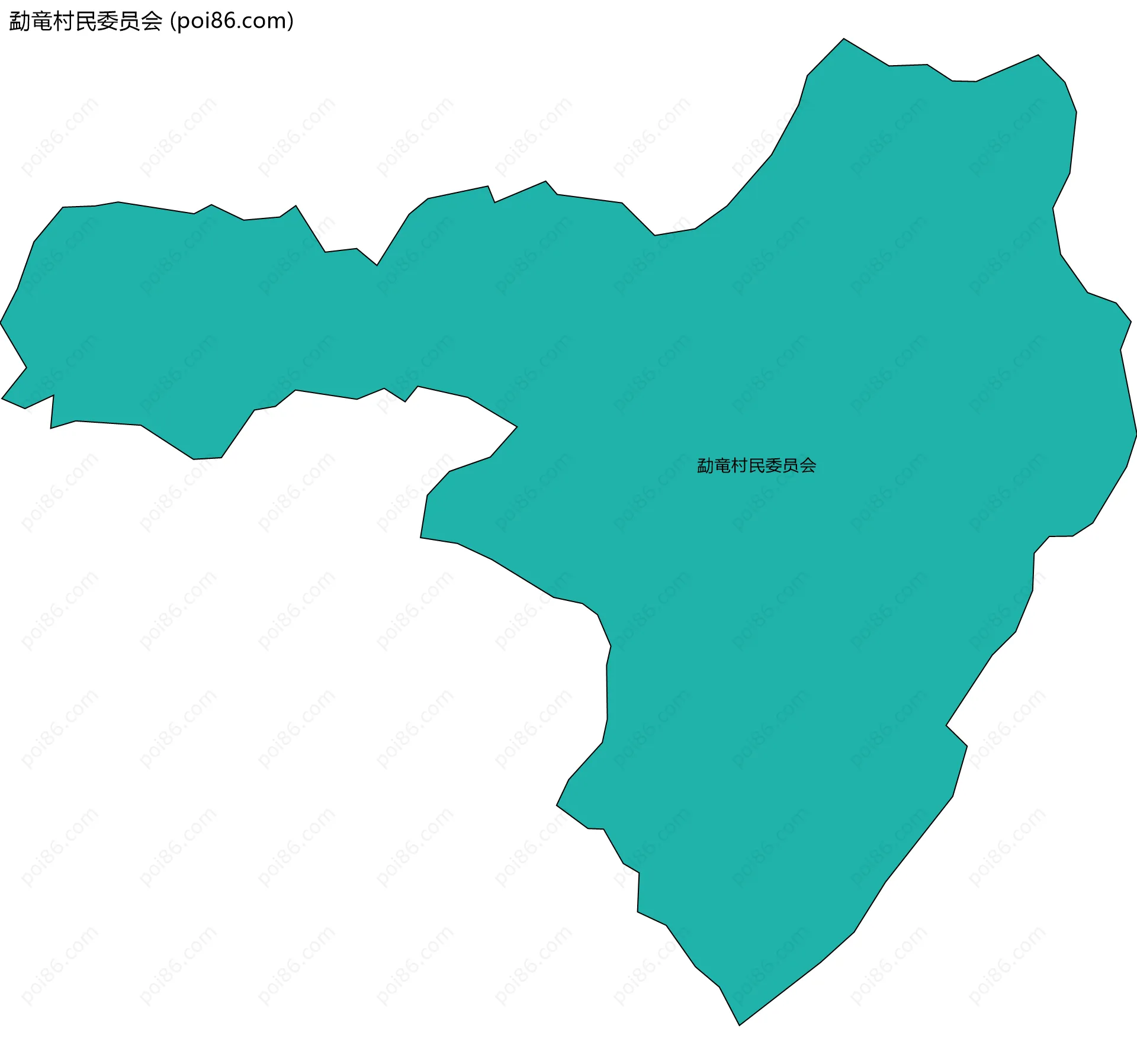 勐竜村民委员会边界地图