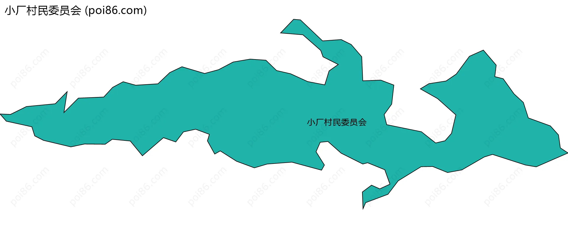 小厂村民委员会边界地图