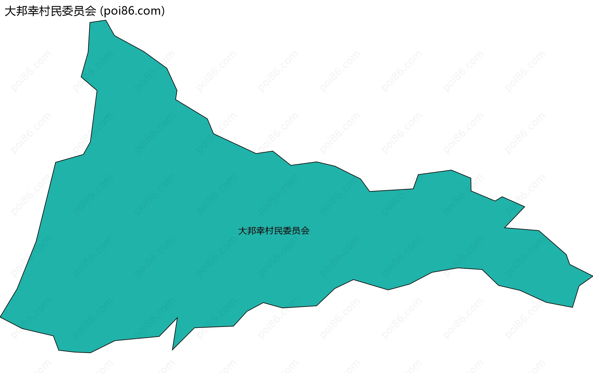 大邦幸村民委员会边界地图