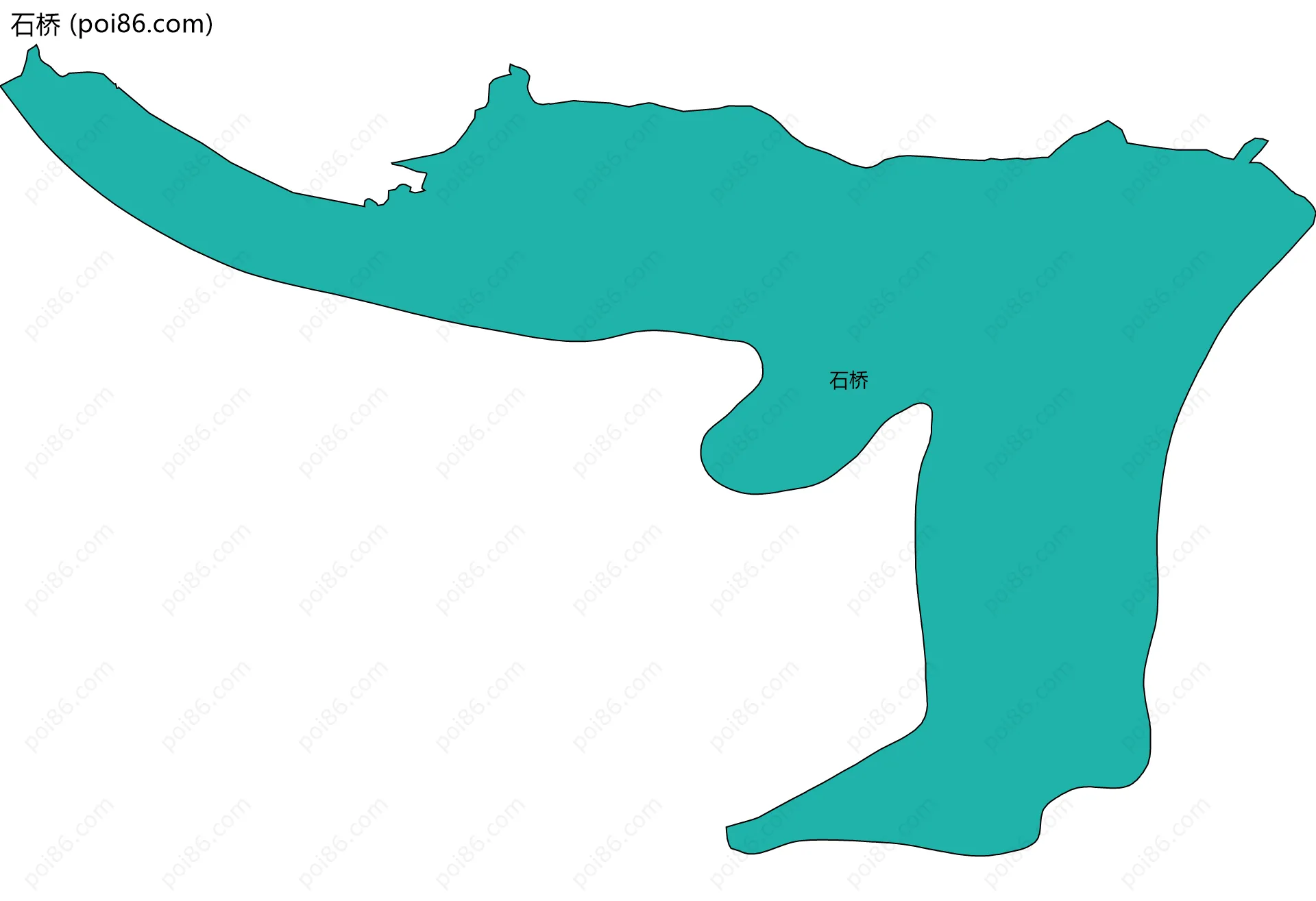 石桥边界地图