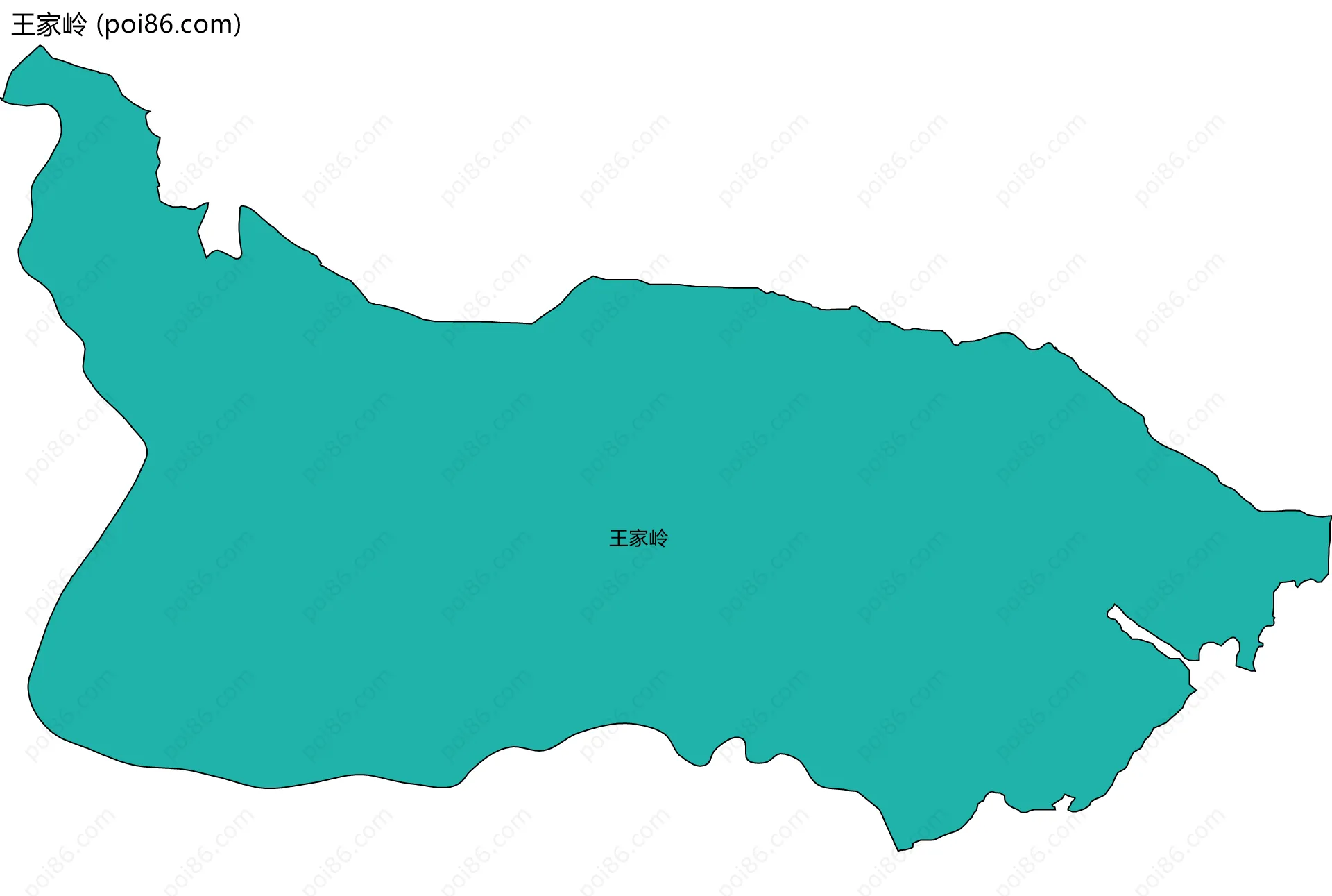 王家岭边界地图
