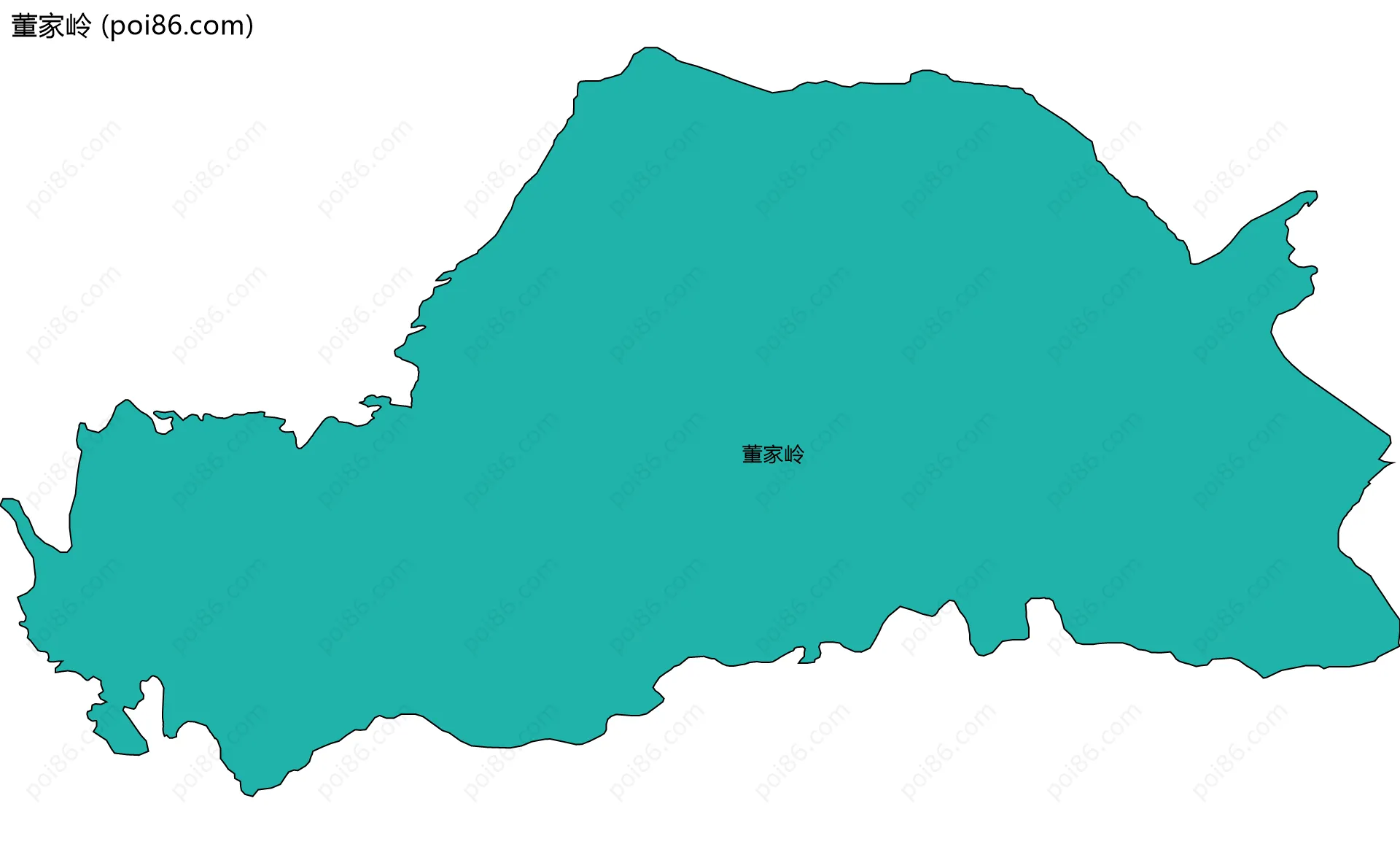 董家岭边界地图