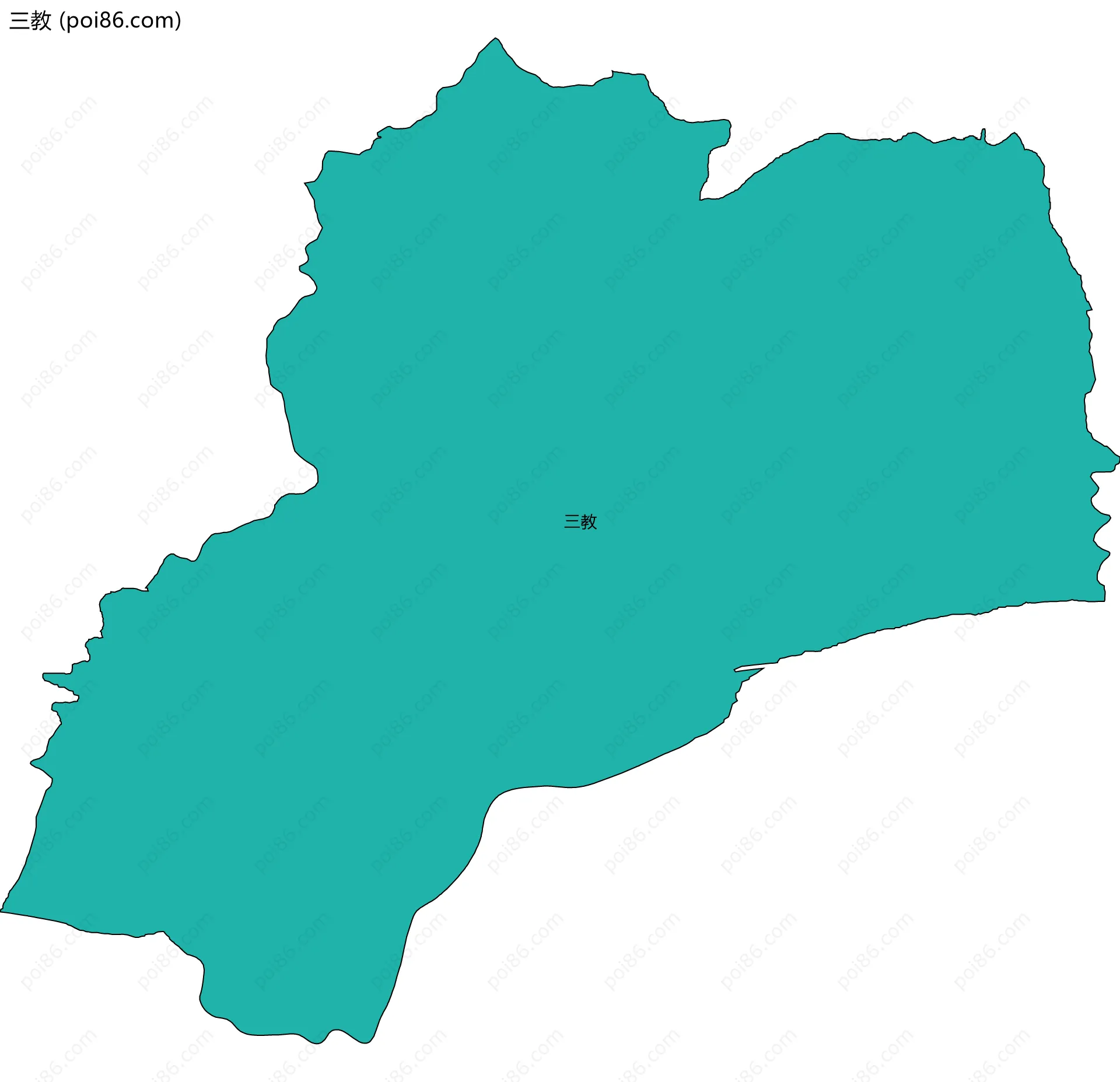 三教边界地图