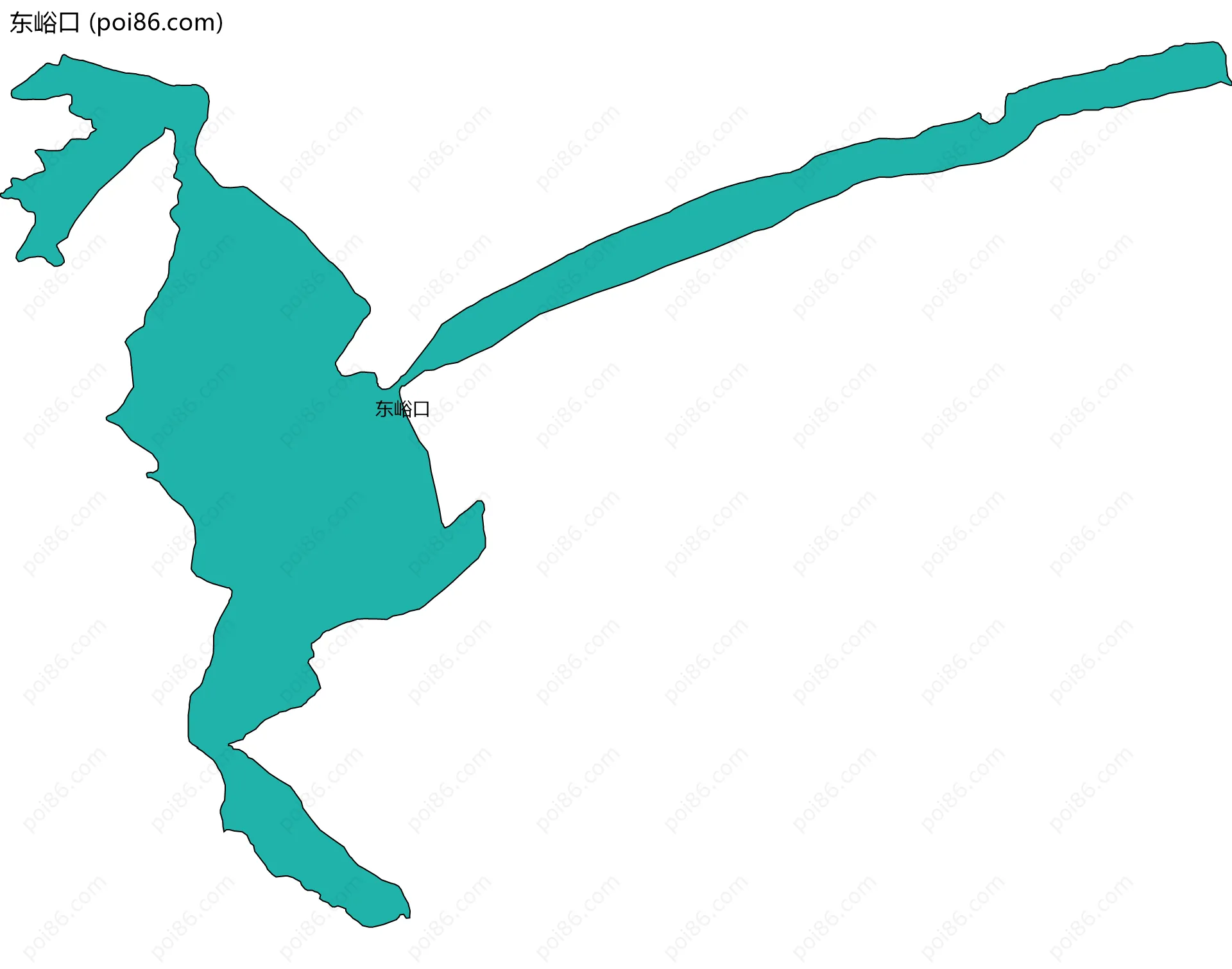 东峪口边界地图