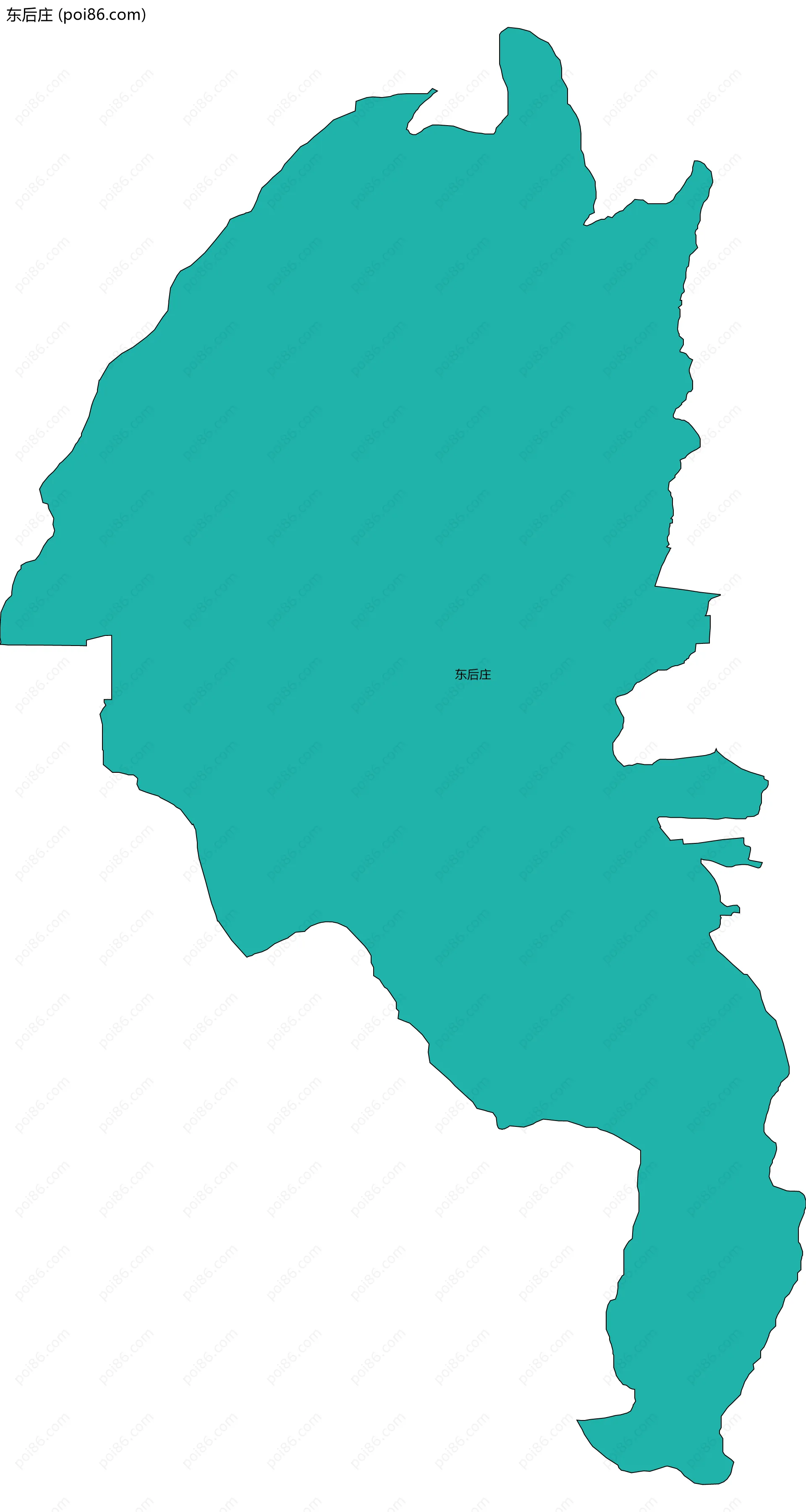 东后庄边界地图