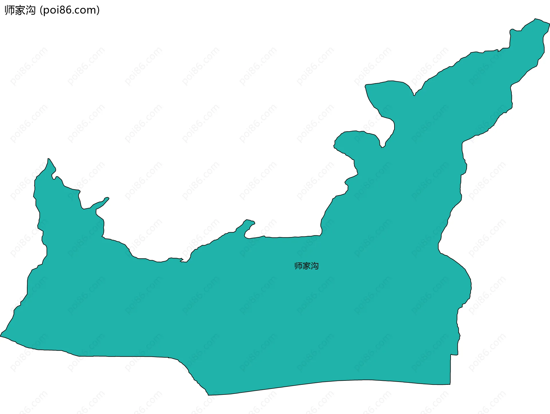 师家沟边界地图