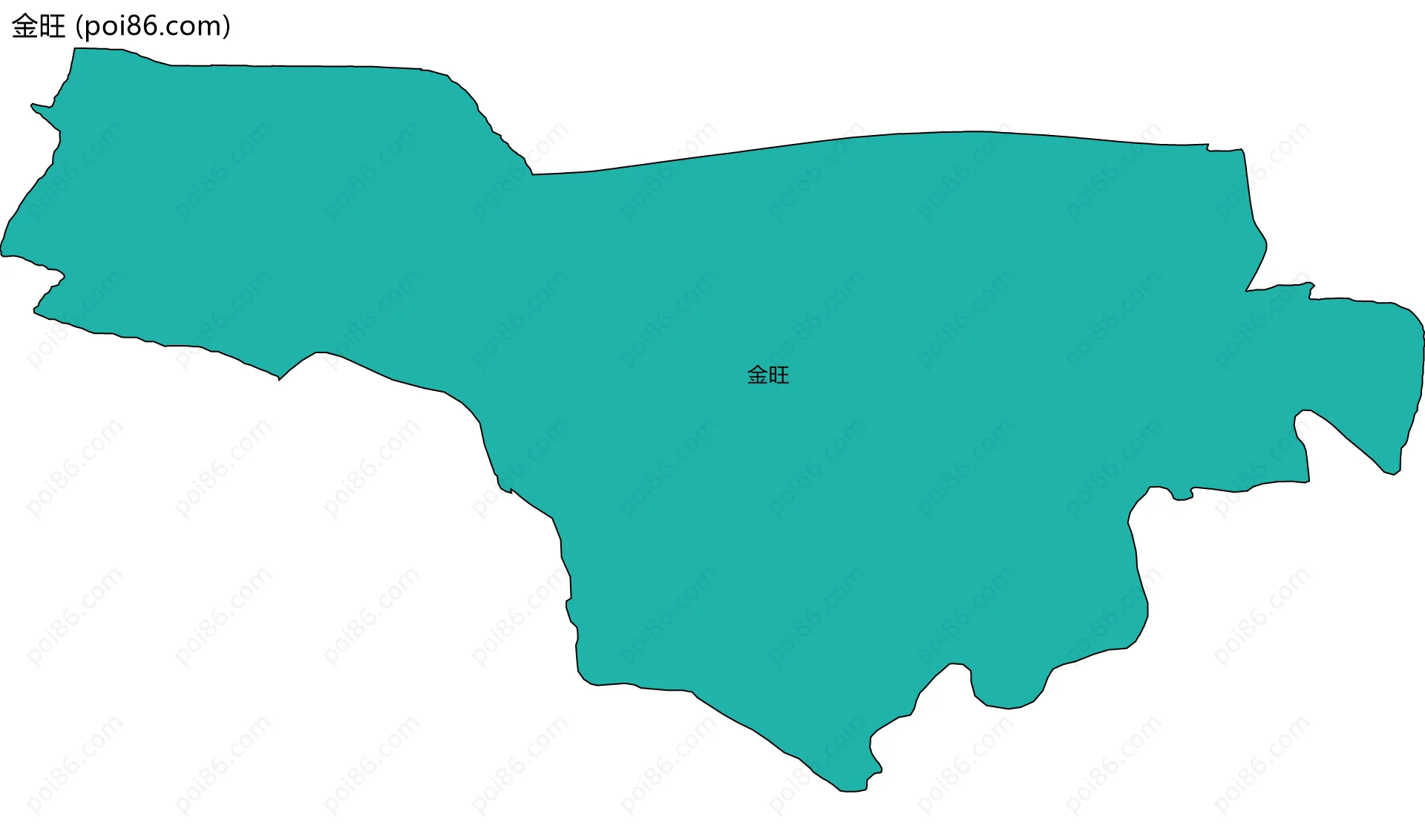 金旺边界地图