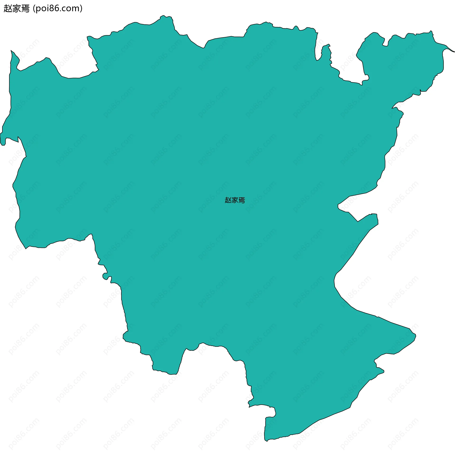 赵家焉边界地图
