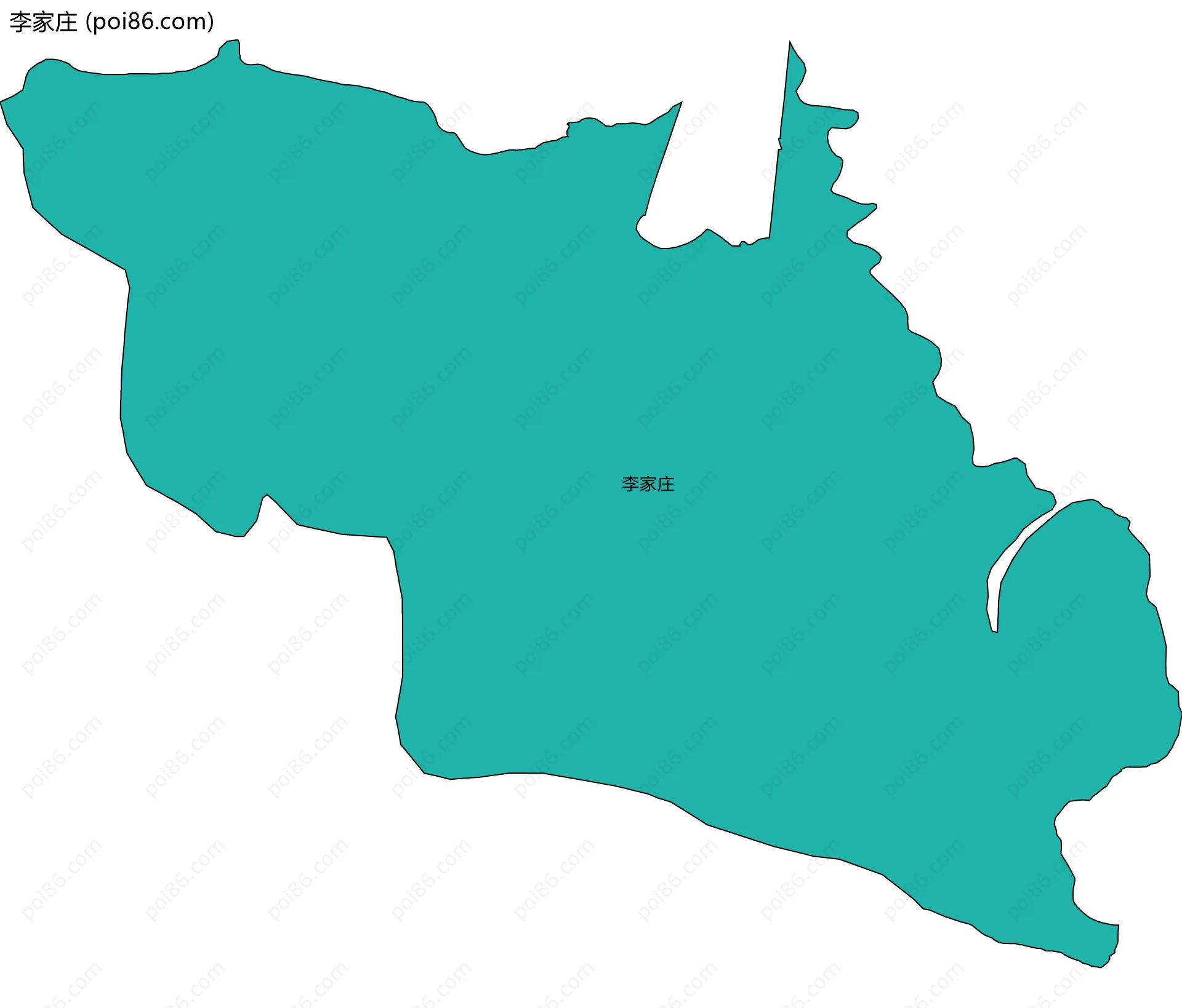 李家庄边界地图