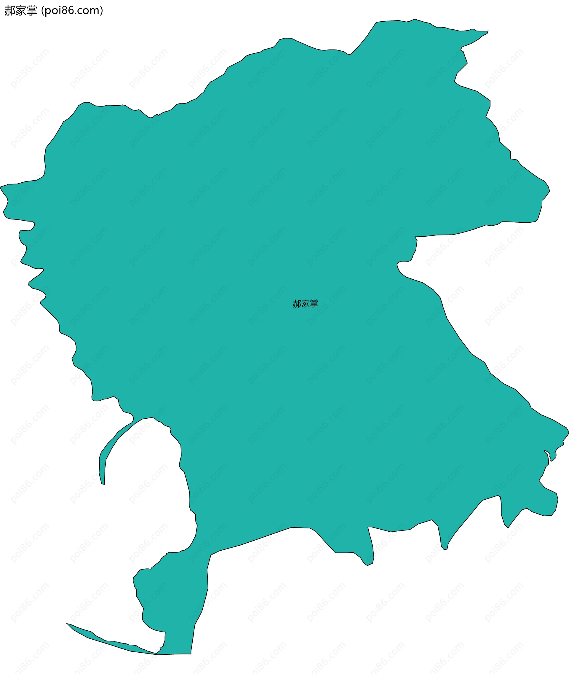 郝家掌边界地图