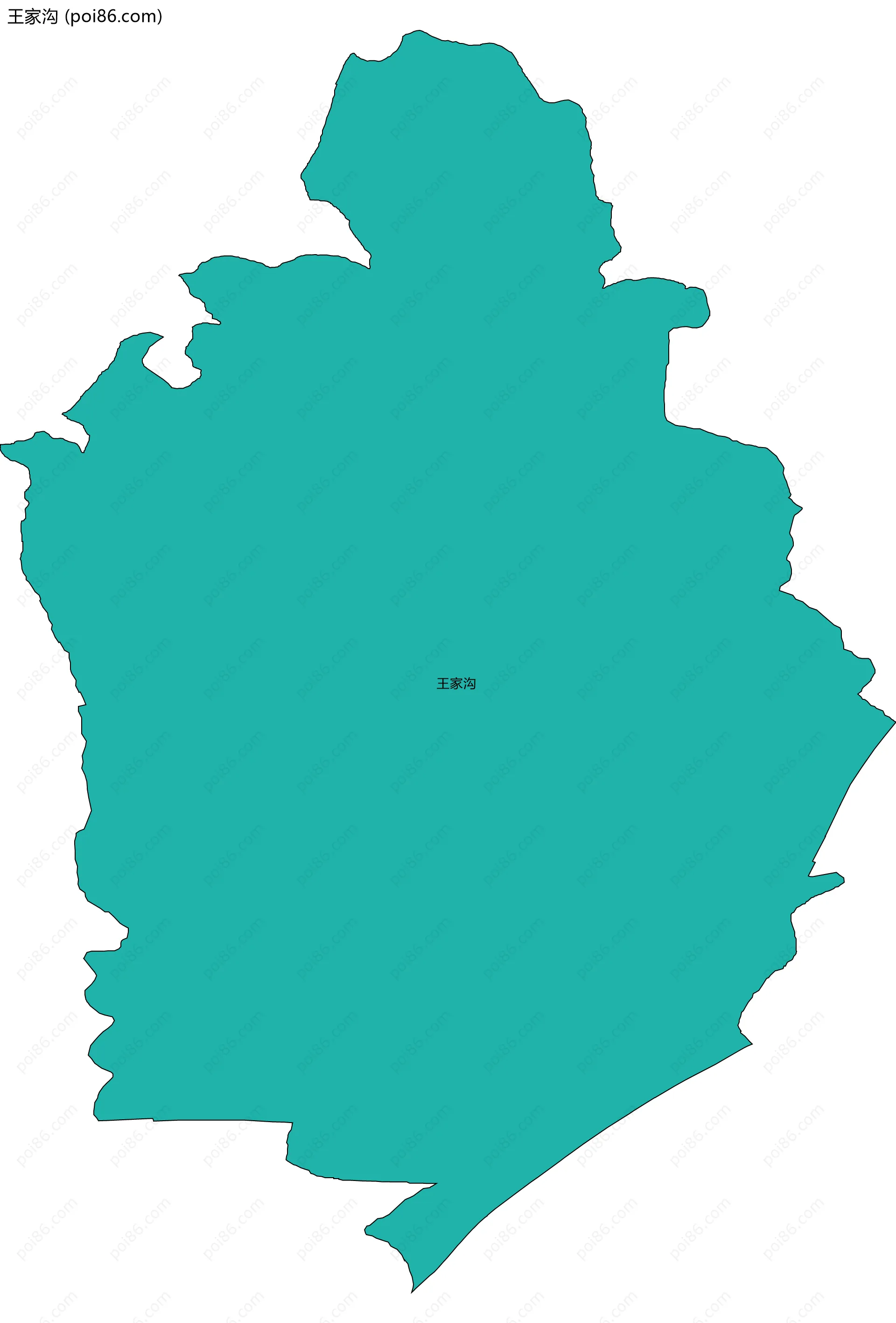 王家沟边界地图