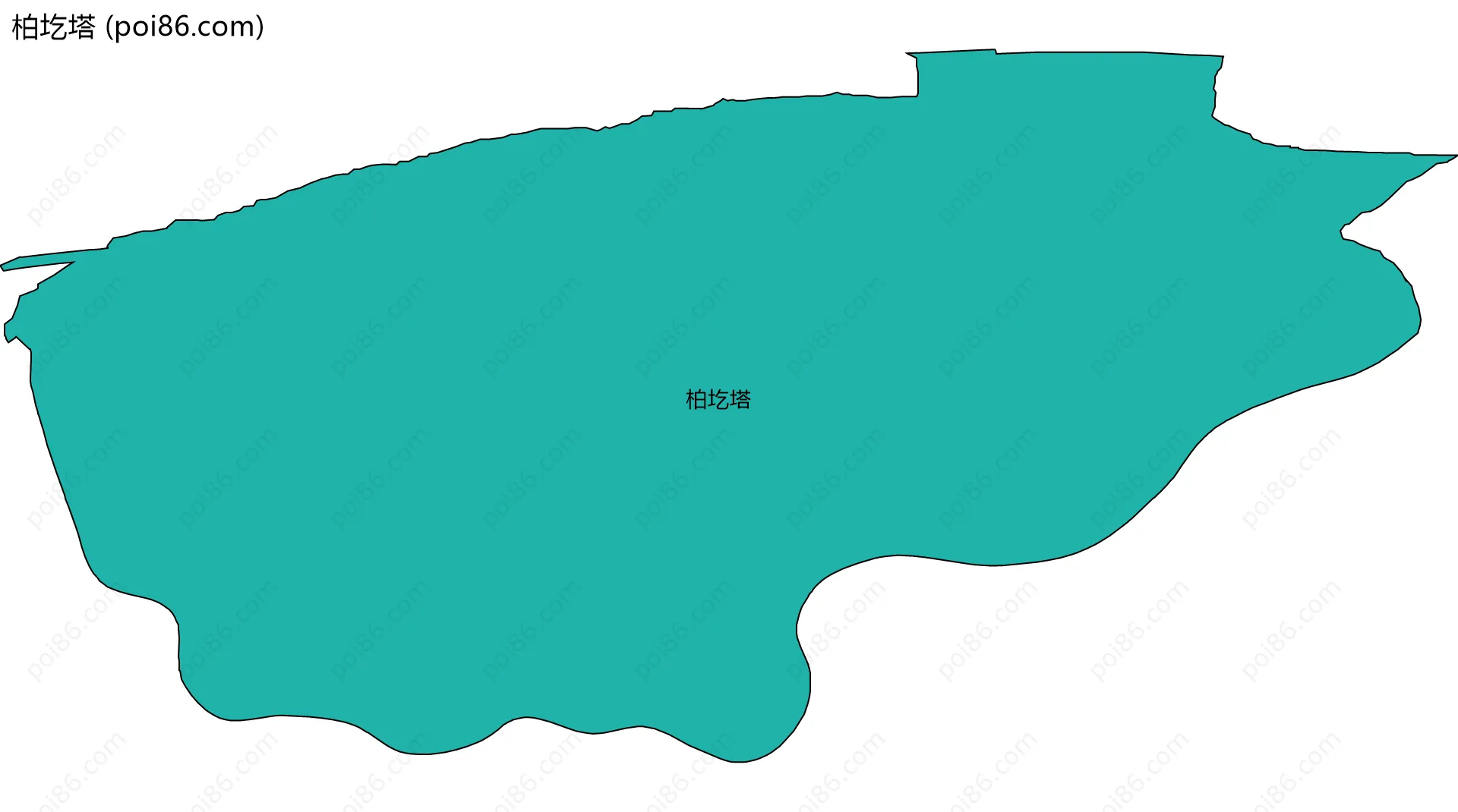 柏圪塔边界地图