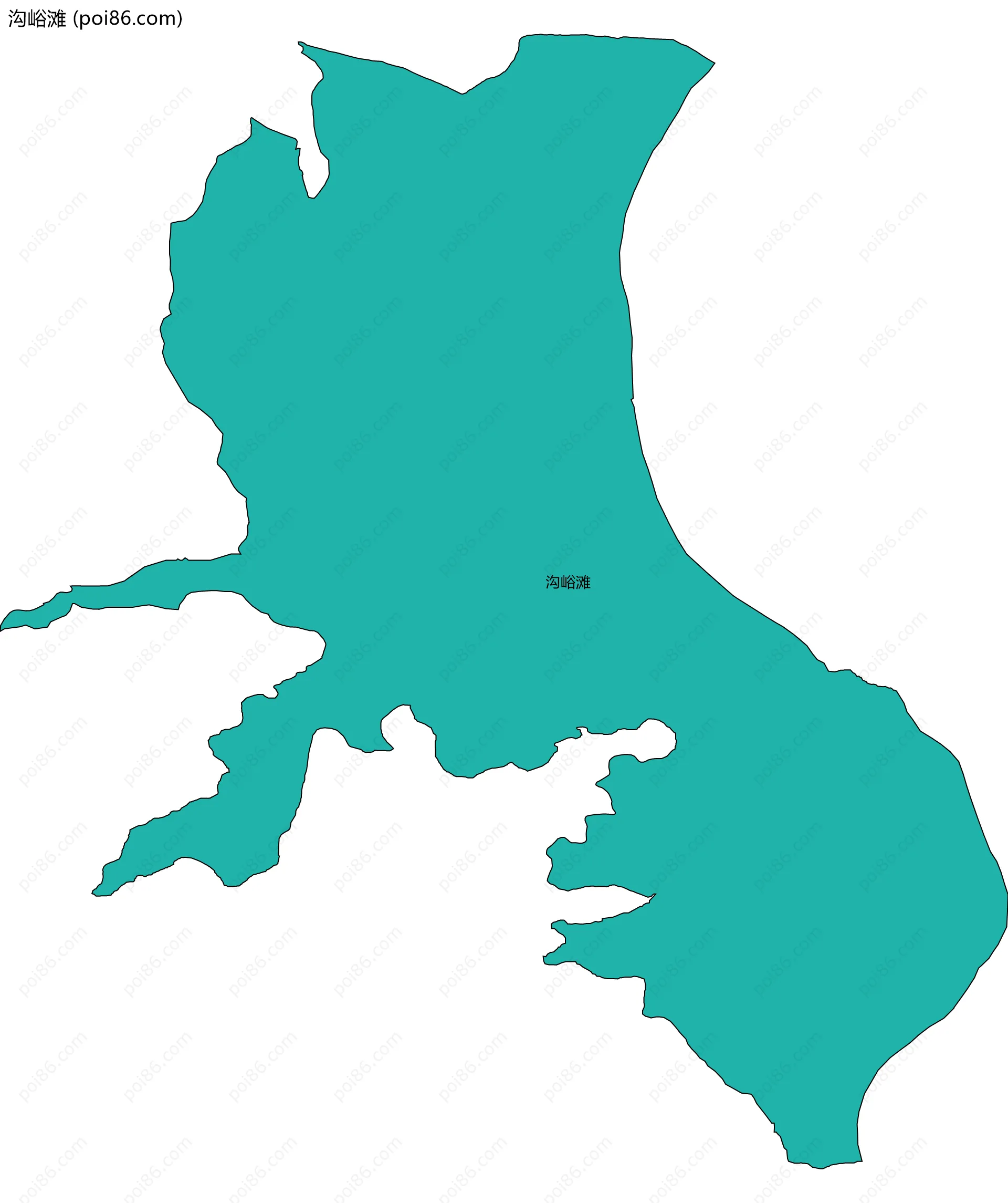 沟峪滩边界地图