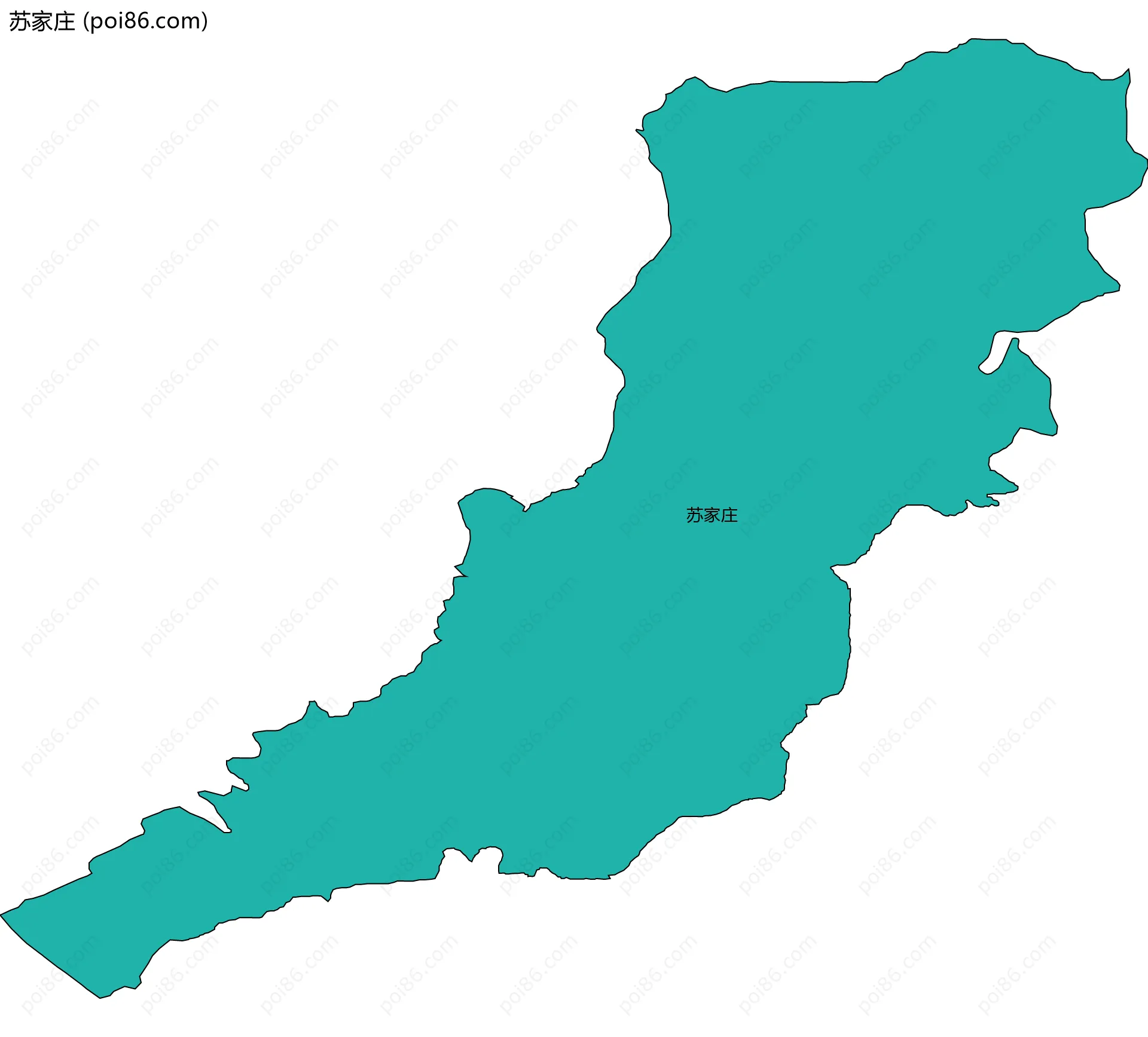 苏家庄边界地图