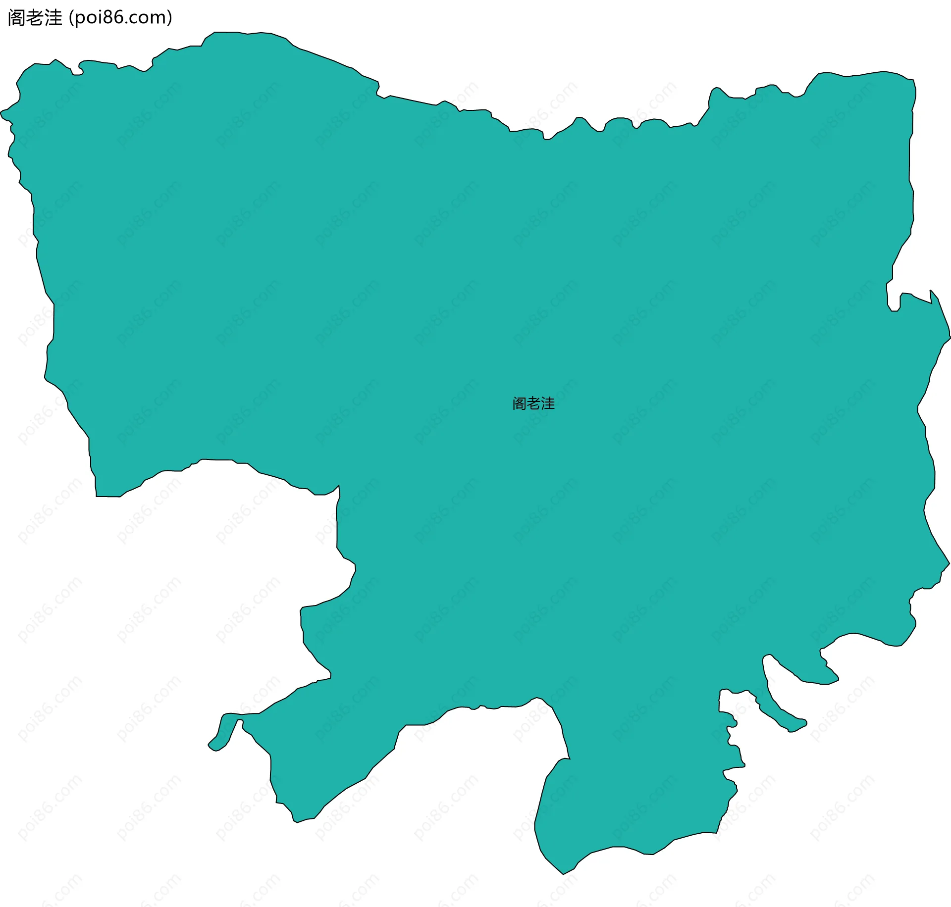 阁老洼边界地图