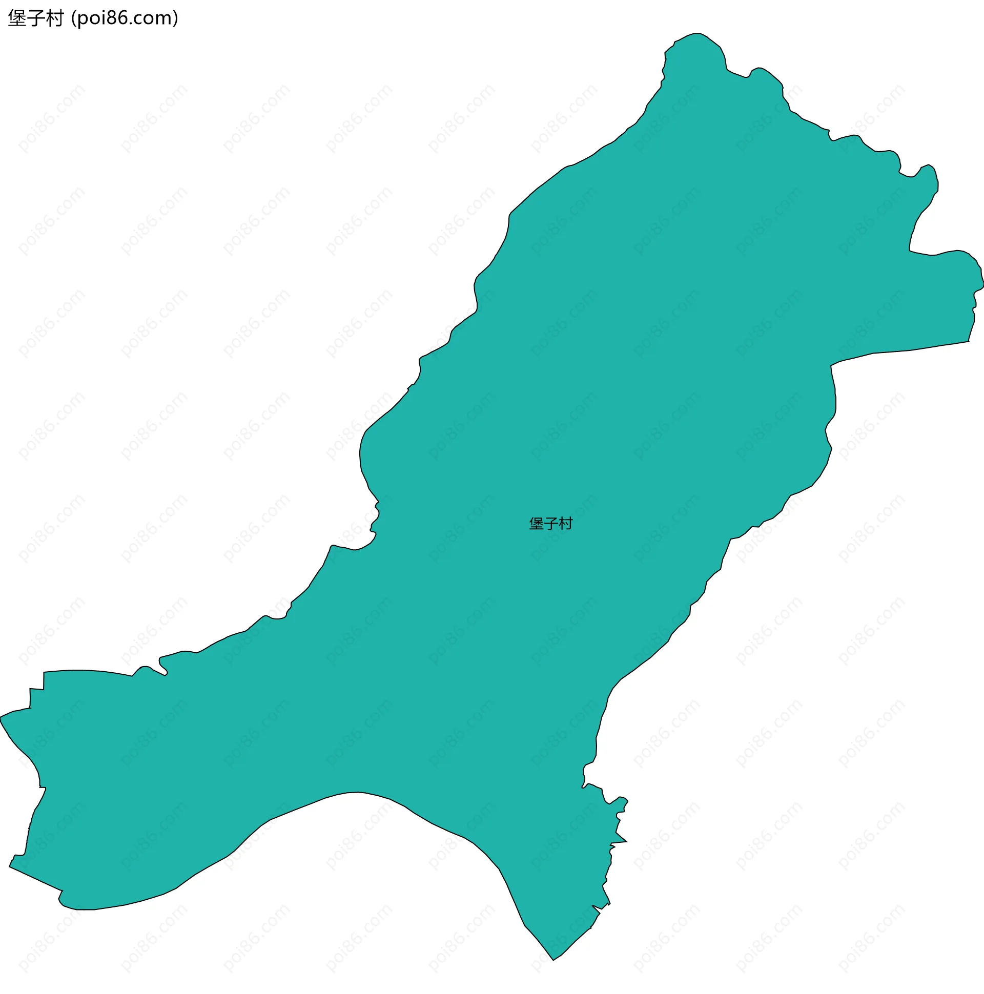 堡子村边界地图