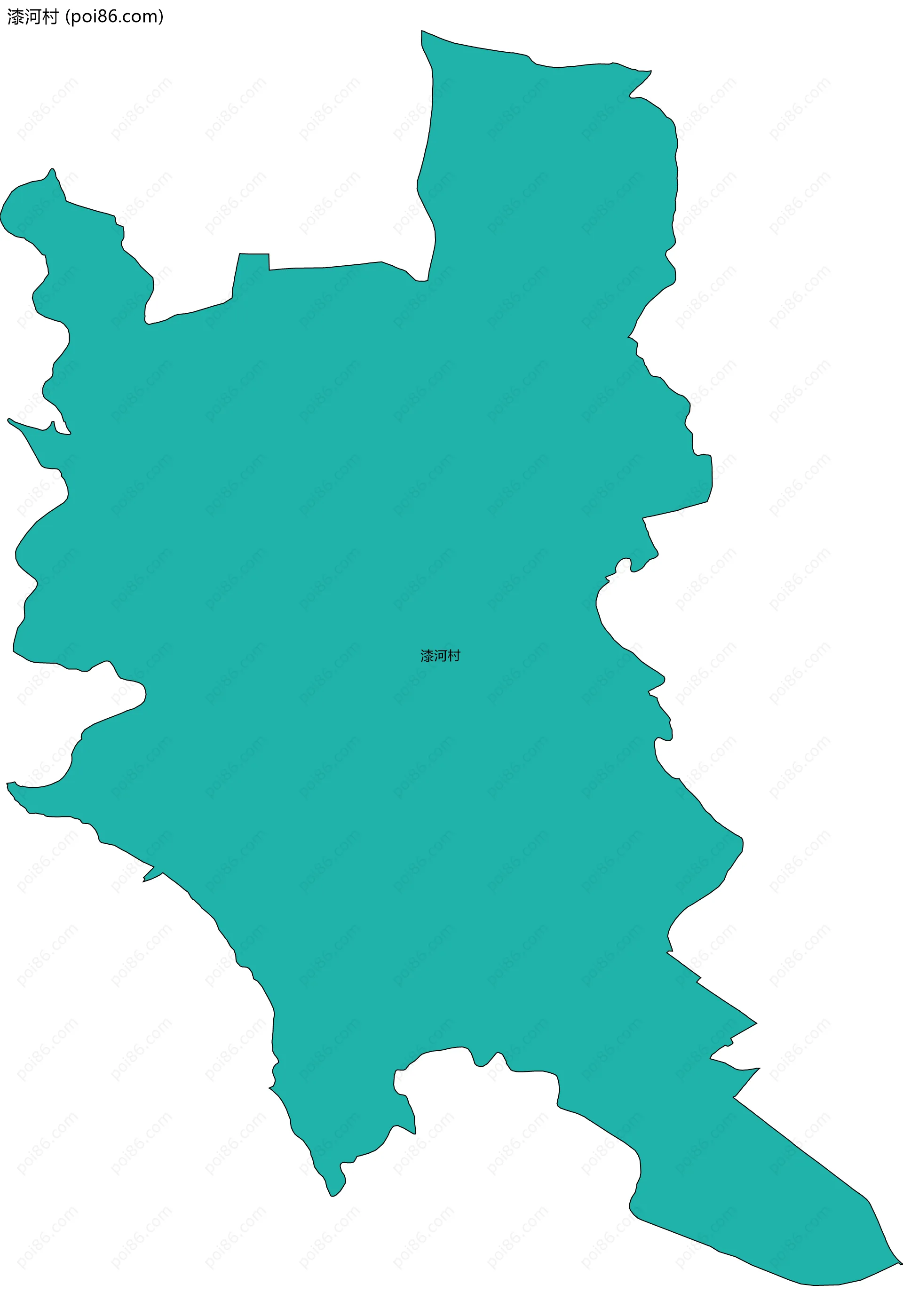漆河村边界地图