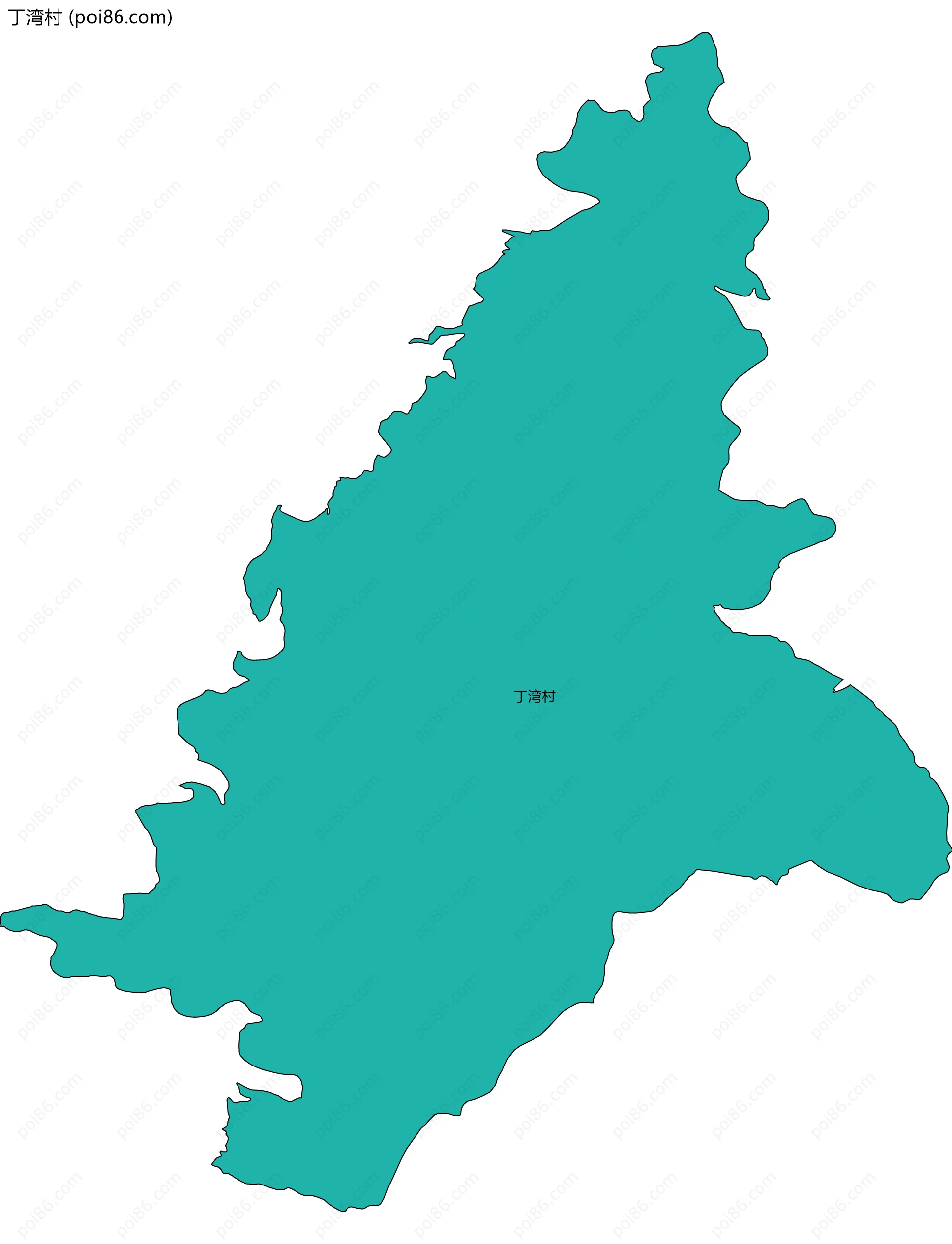 丁湾村边界地图