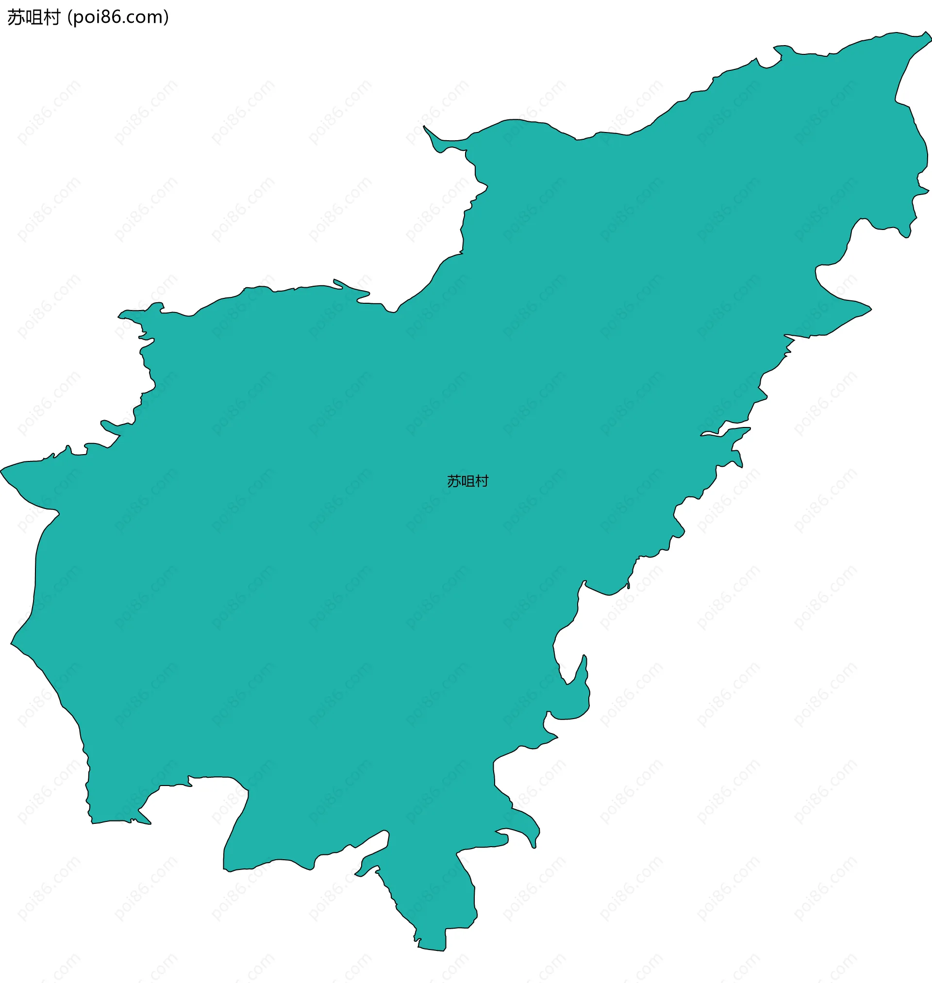 苏咀村边界地图