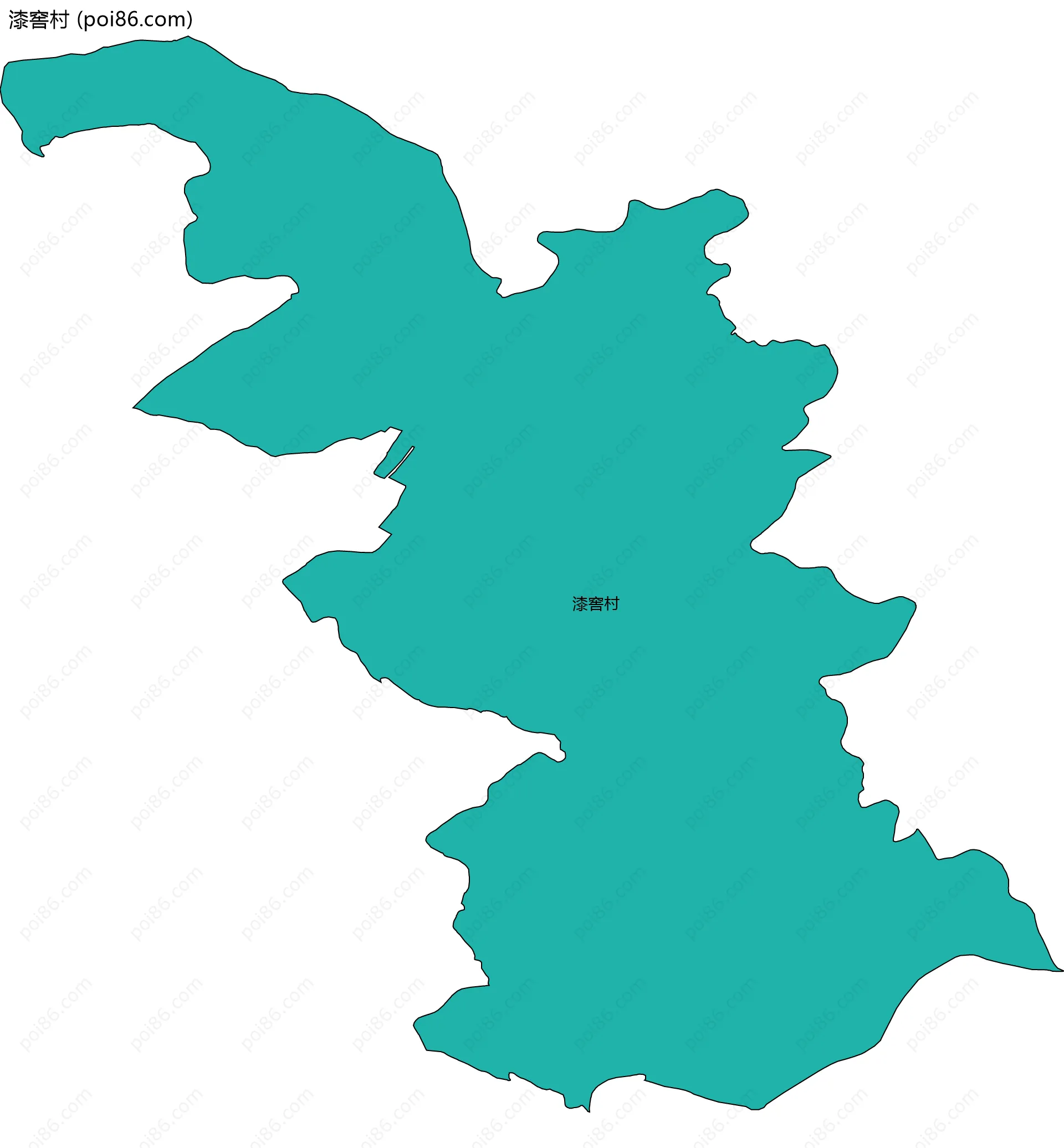 漆窖村边界地图