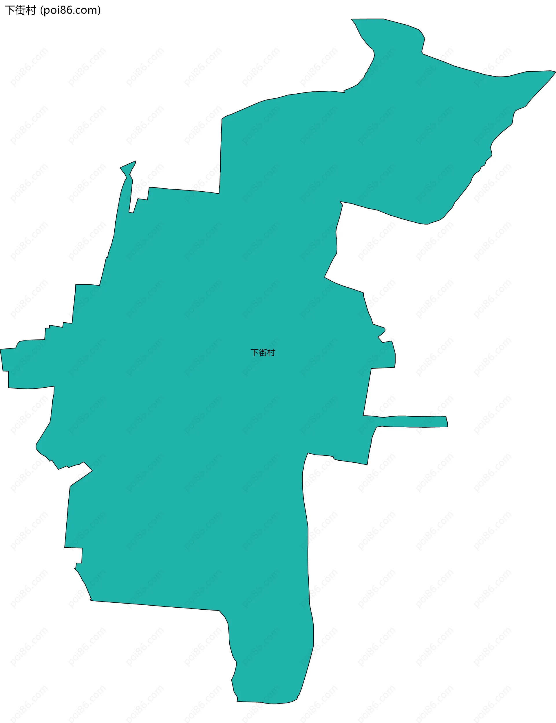 下街村边界地图