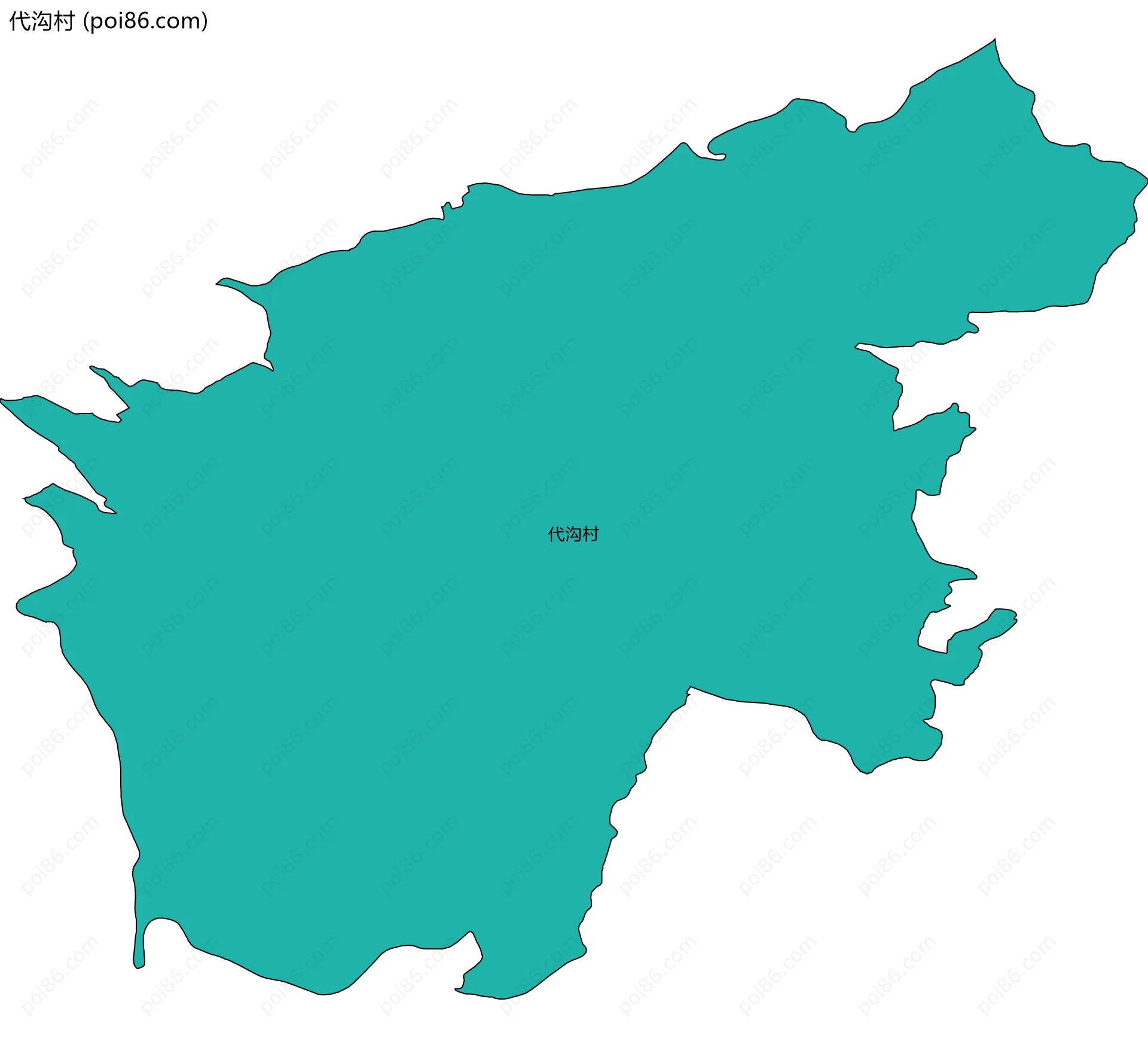 代沟村边界地图