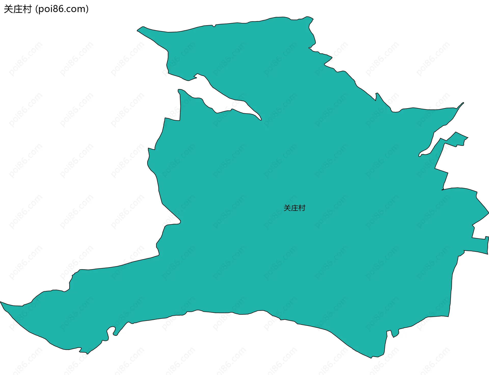 关庄村边界地图
