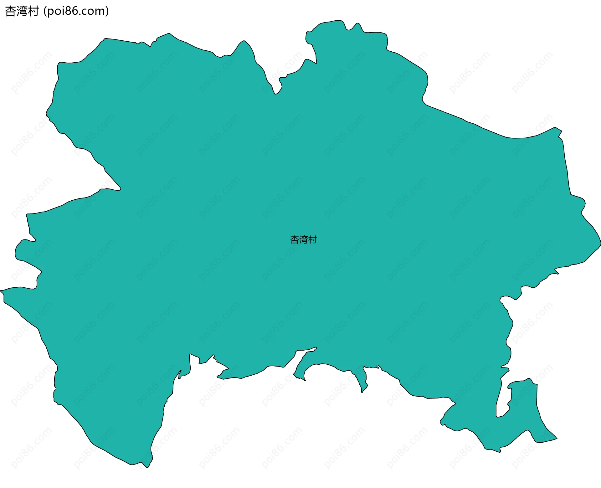 杏湾村边界地图