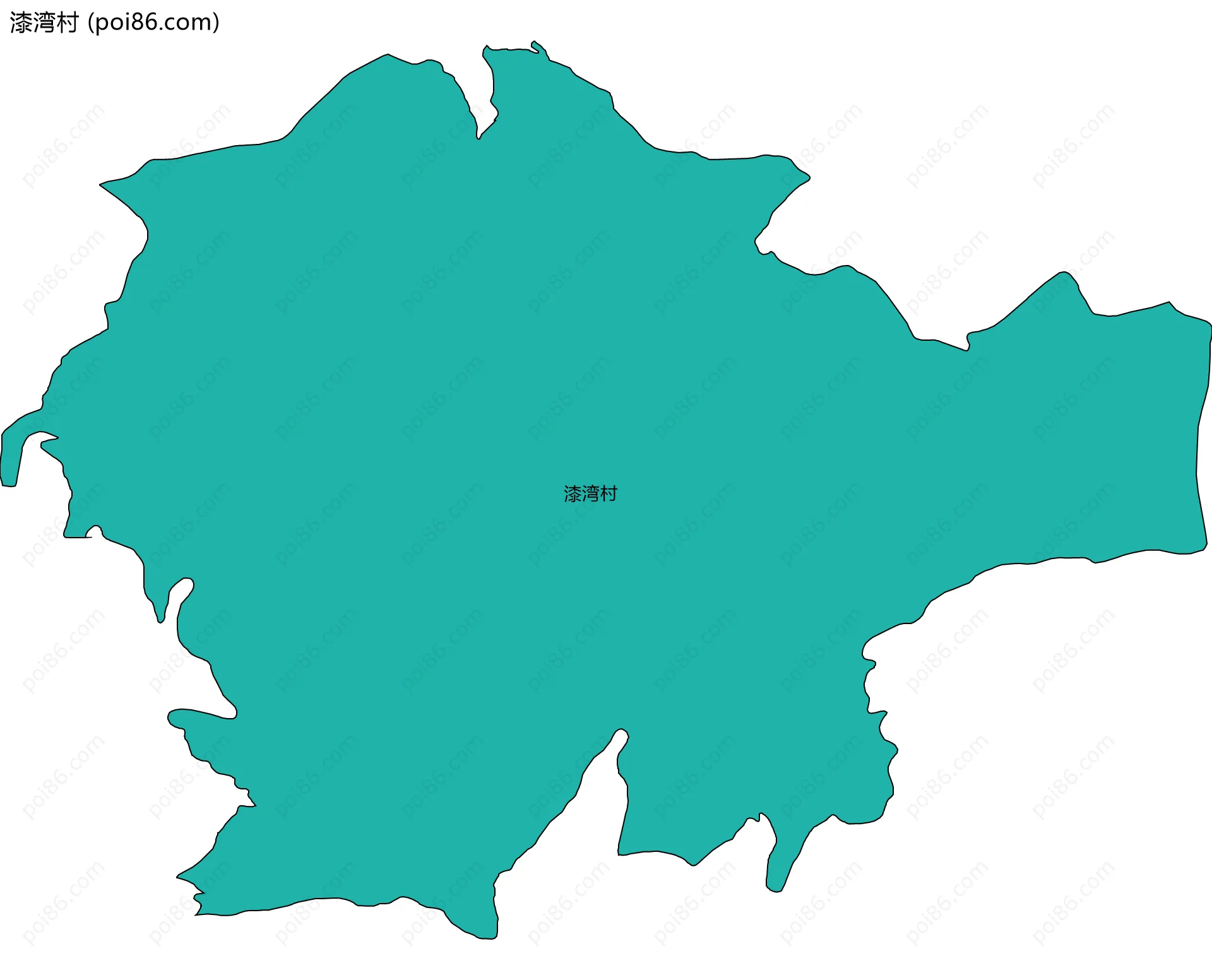 漆湾村边界地图