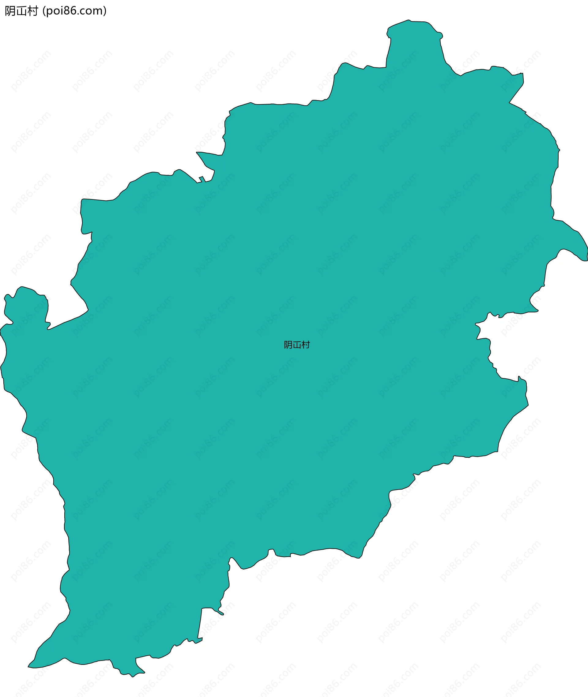 阴屲村边界地图