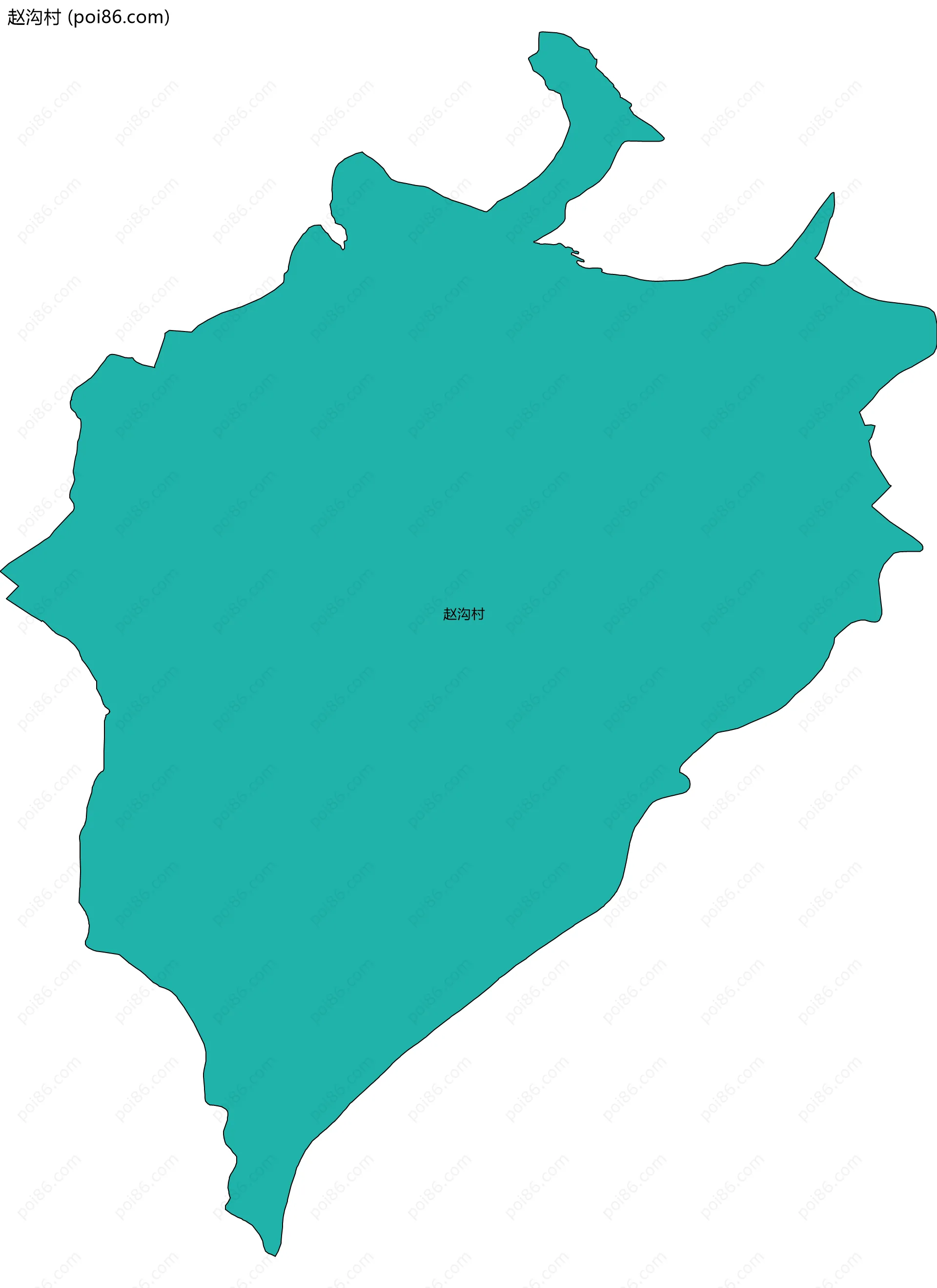 赵沟村边界地图